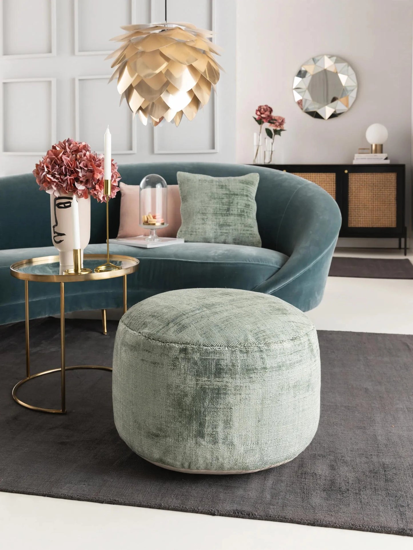 Pouf/taburet Nova Light Green 