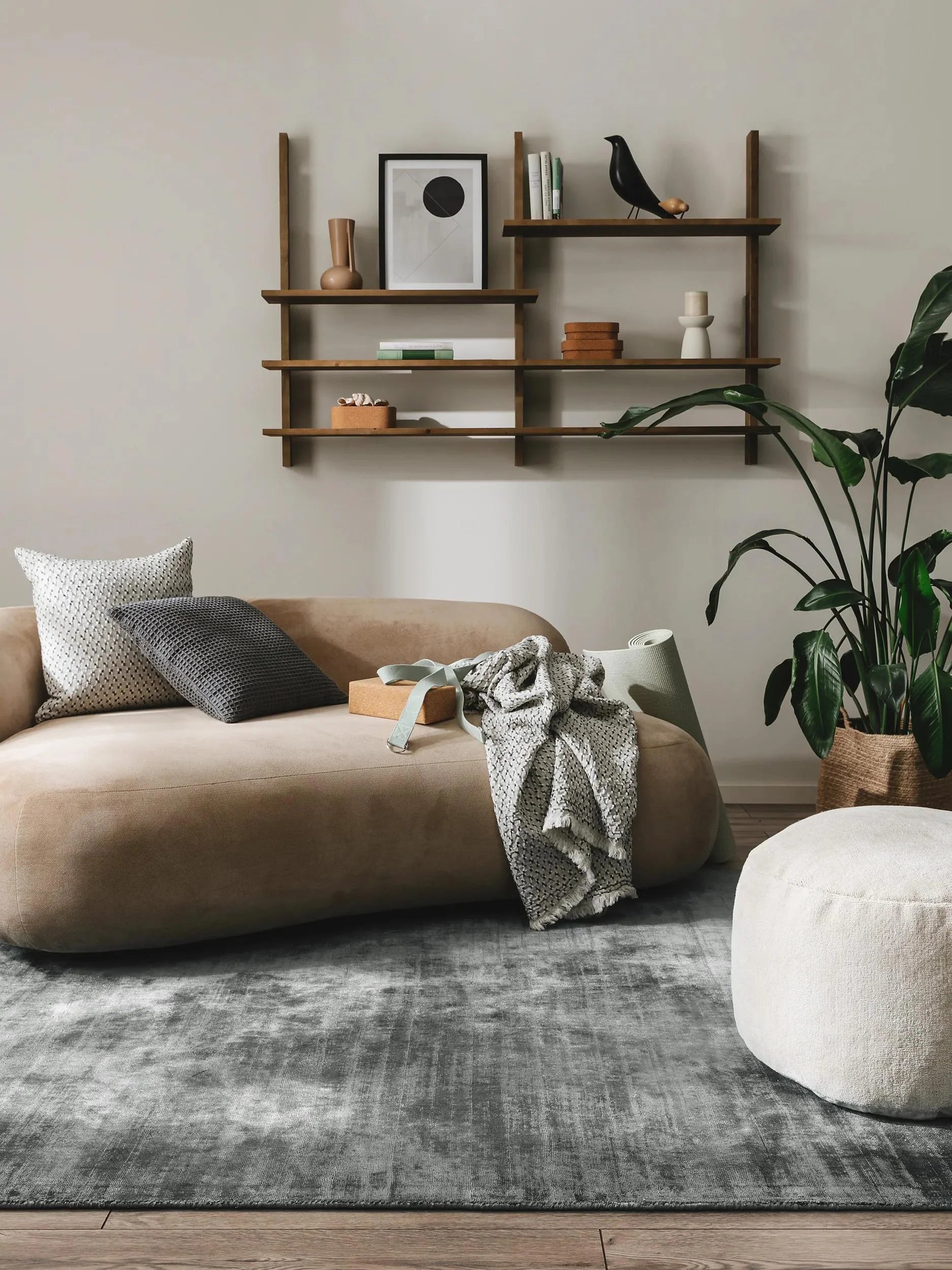 Covor din vâscoză Nova Dark Grey 