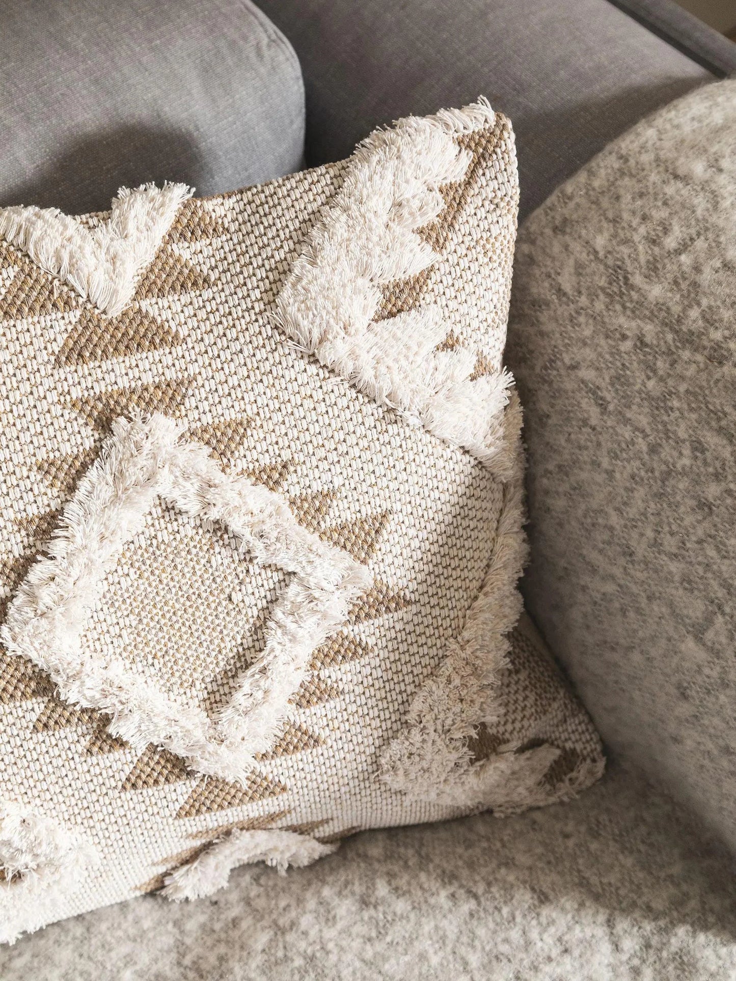 Față de pernă Osby Cream/Taupe 