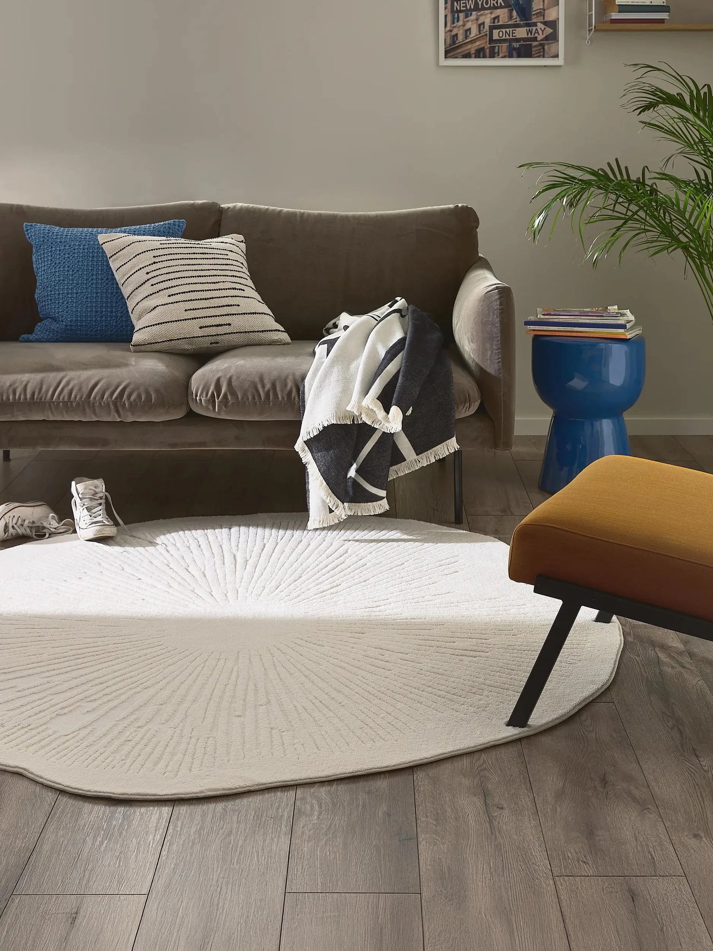 Covor lavabil Pam Cream 