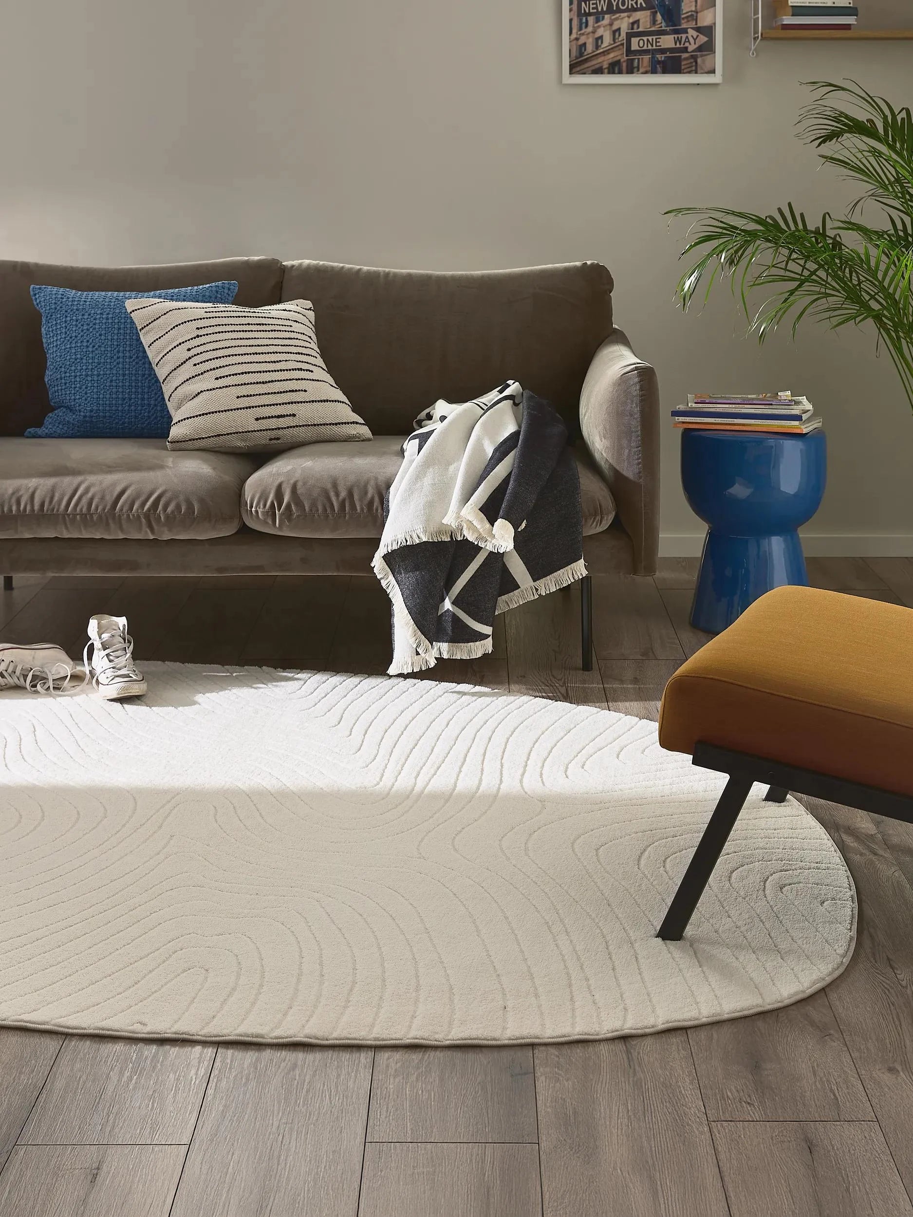 Covor lavabil Pam Cream 