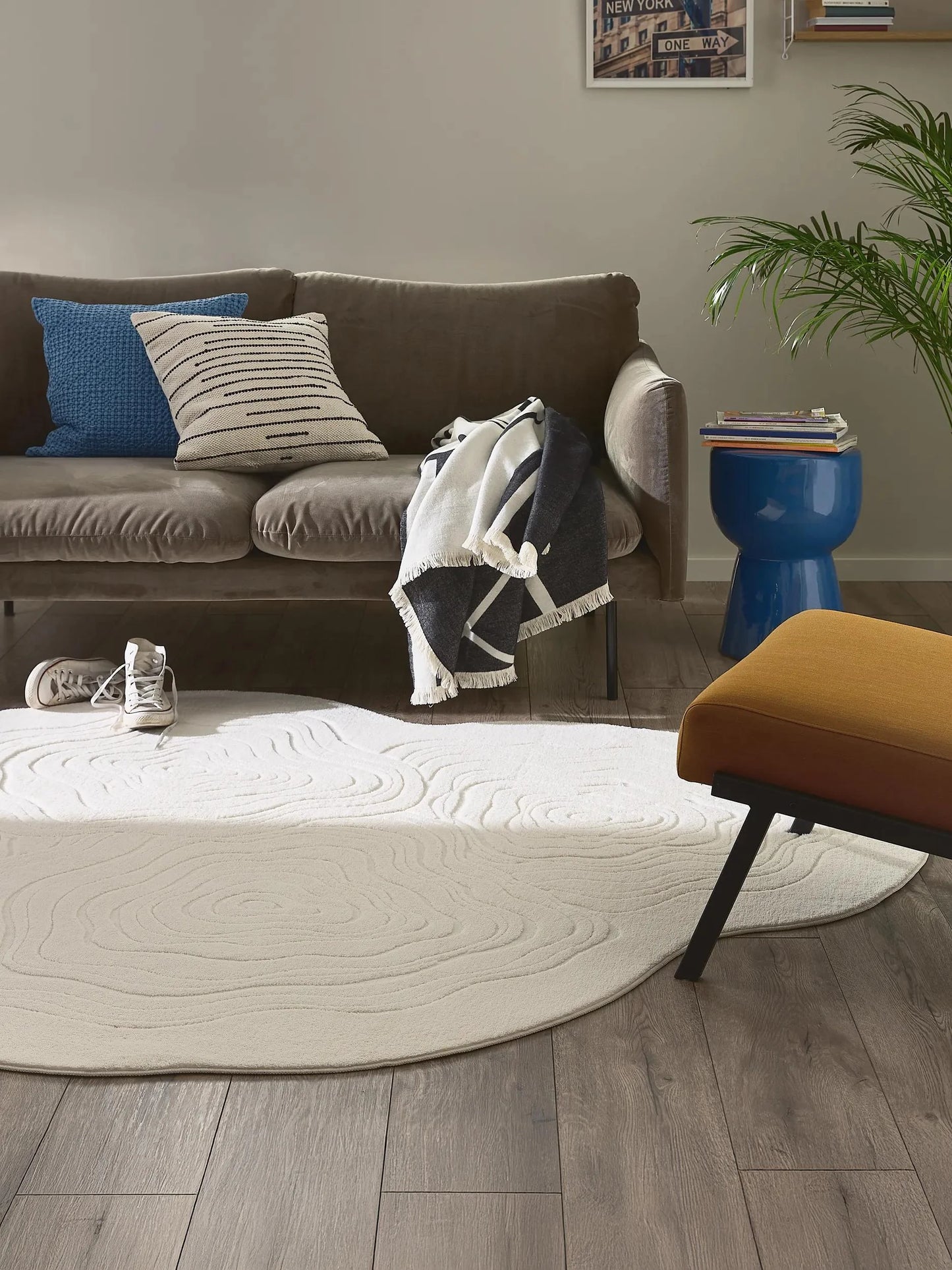 Covor lavabil Pam Cream 