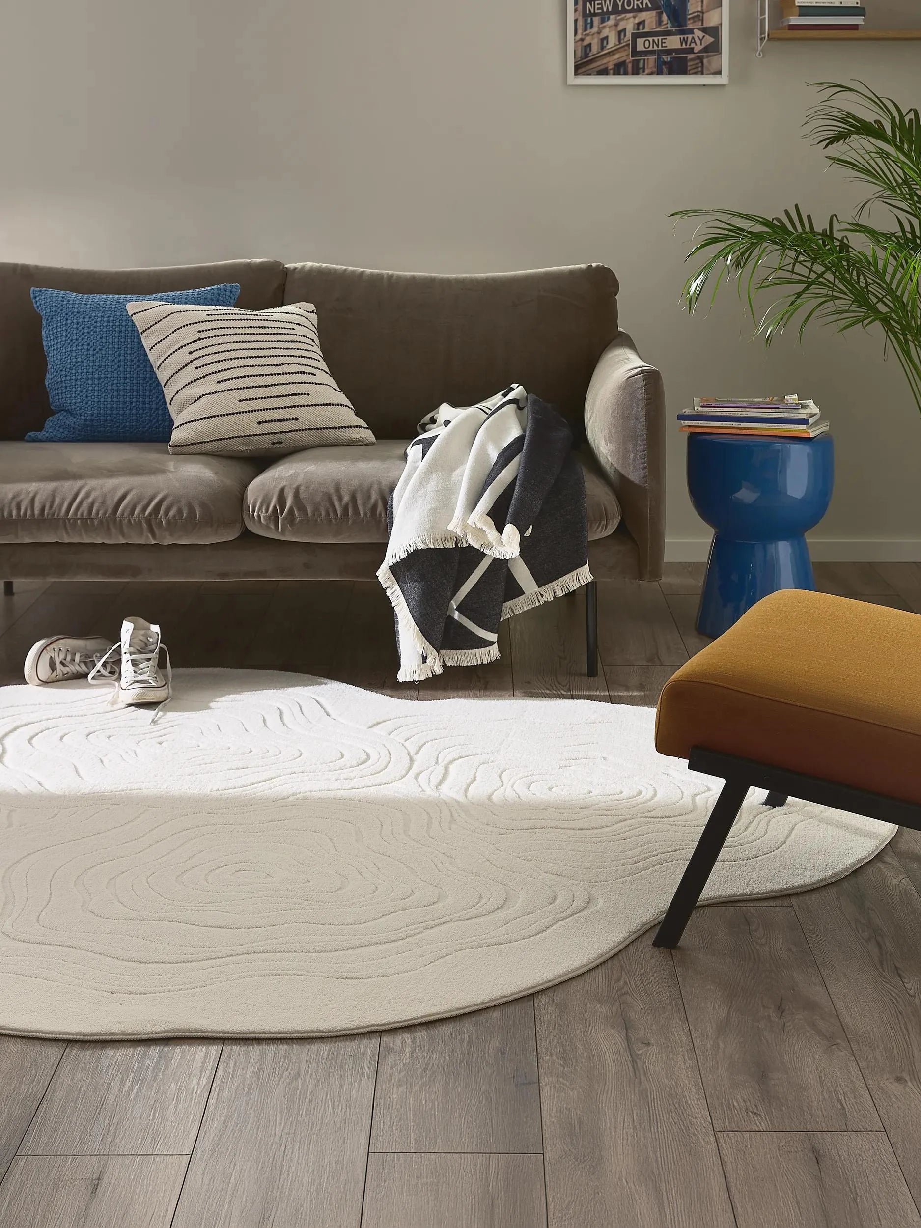 Covor lavabil Pam Cream 