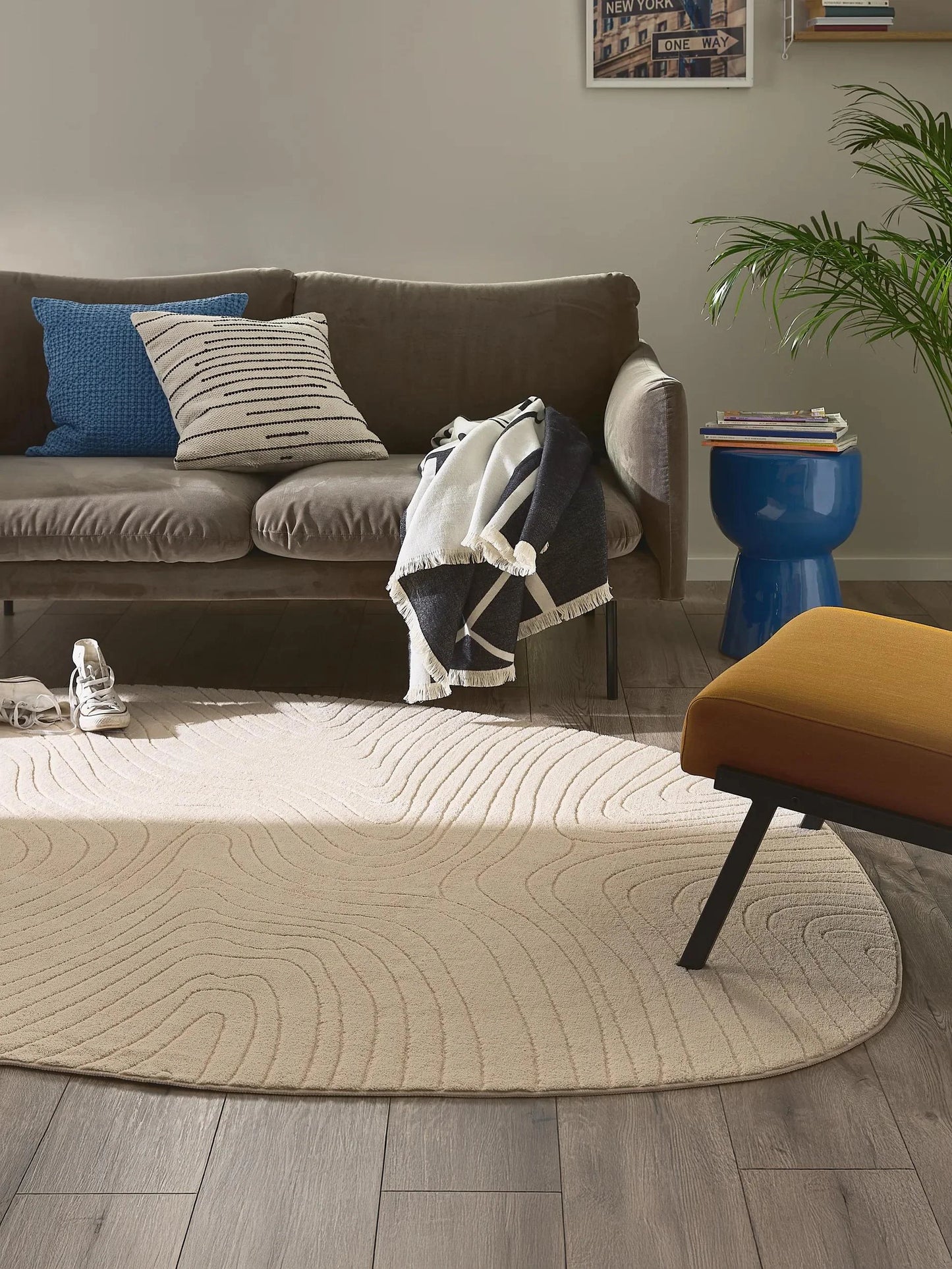 Covor lavabil Pam Beige 