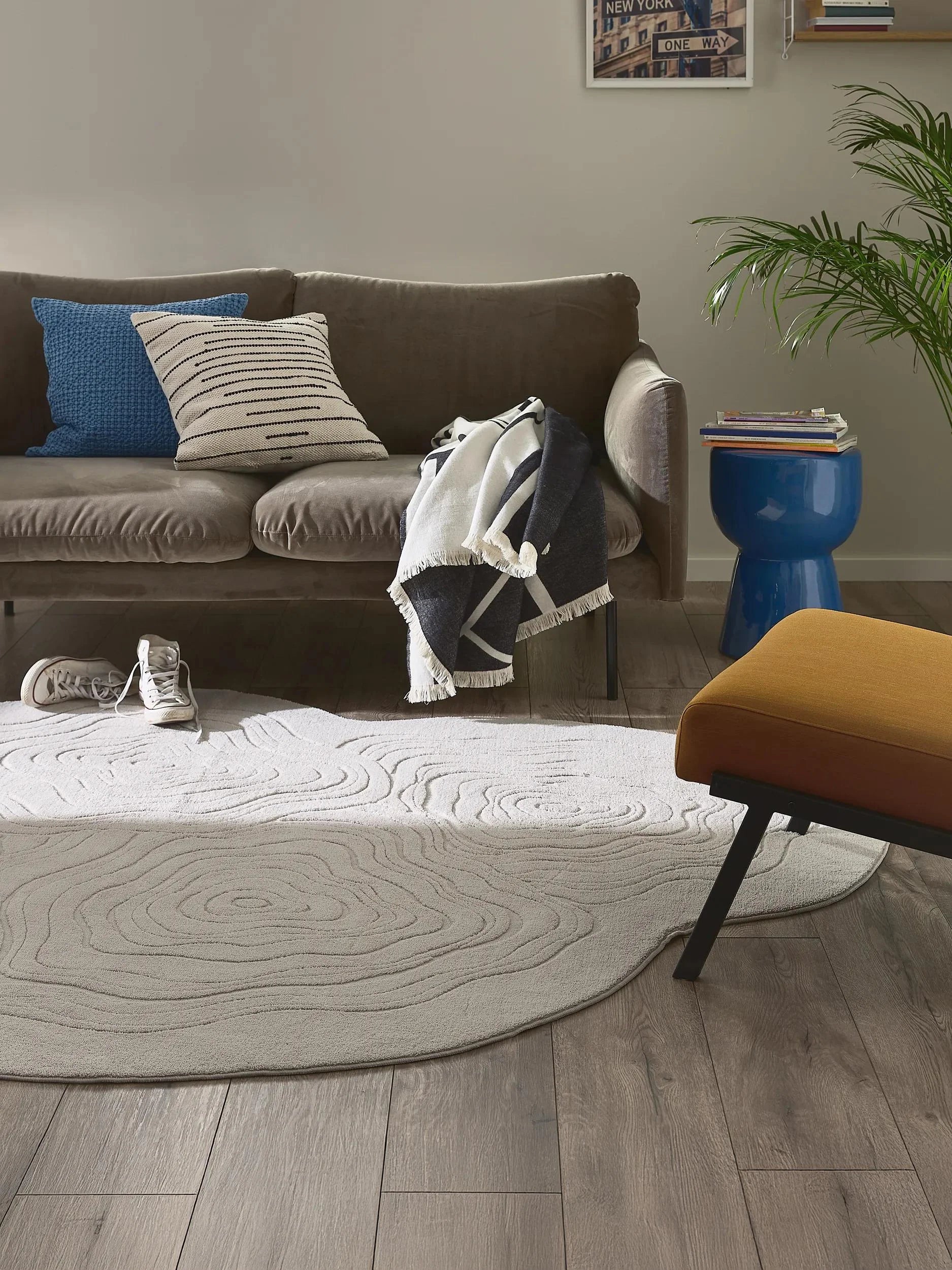 Covor lavabil Pam Grey 