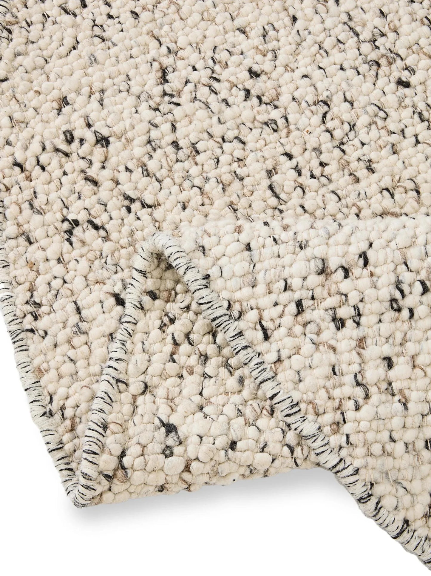 Covor de lână Patch White/Black