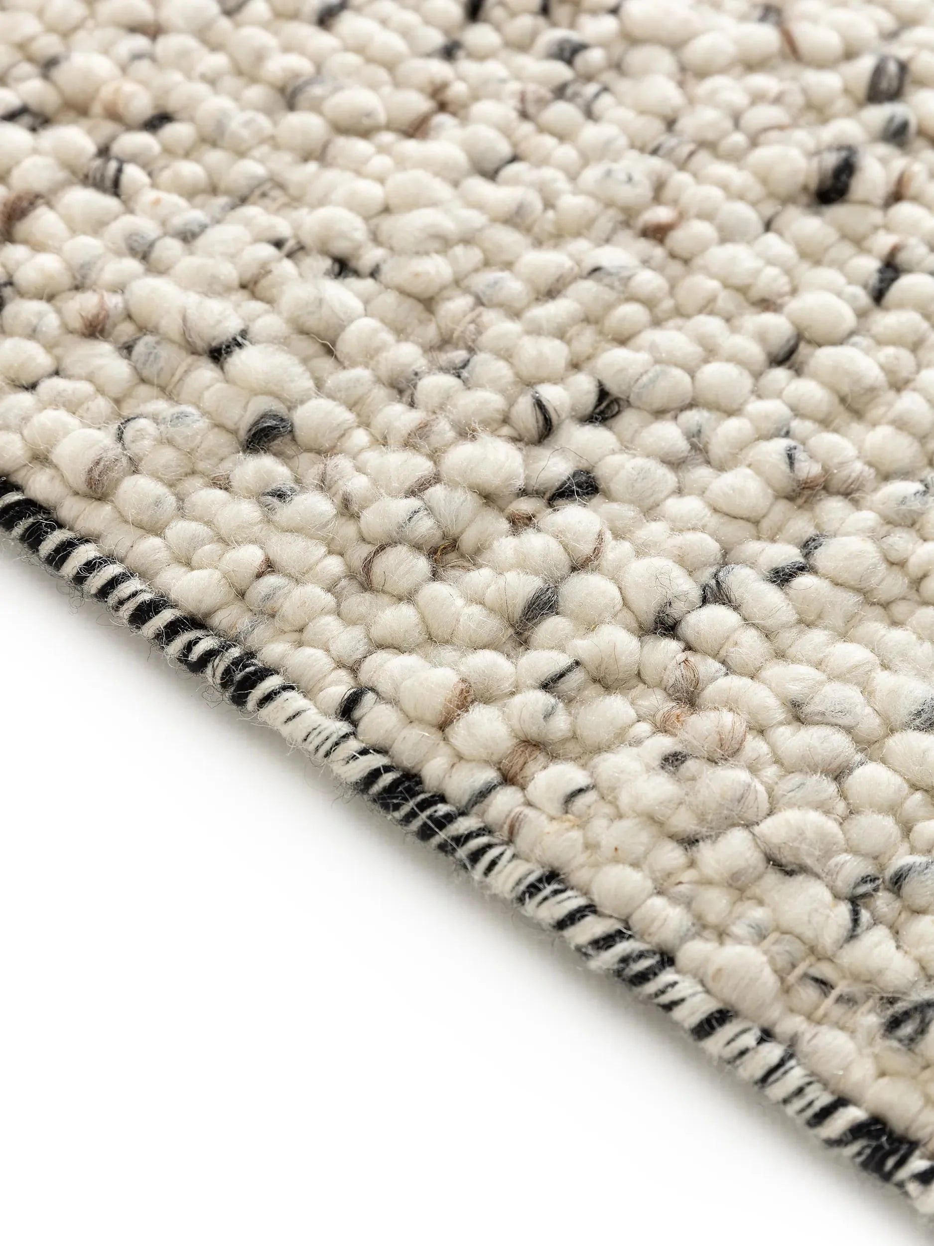 Traversă din lână Patch White/Black