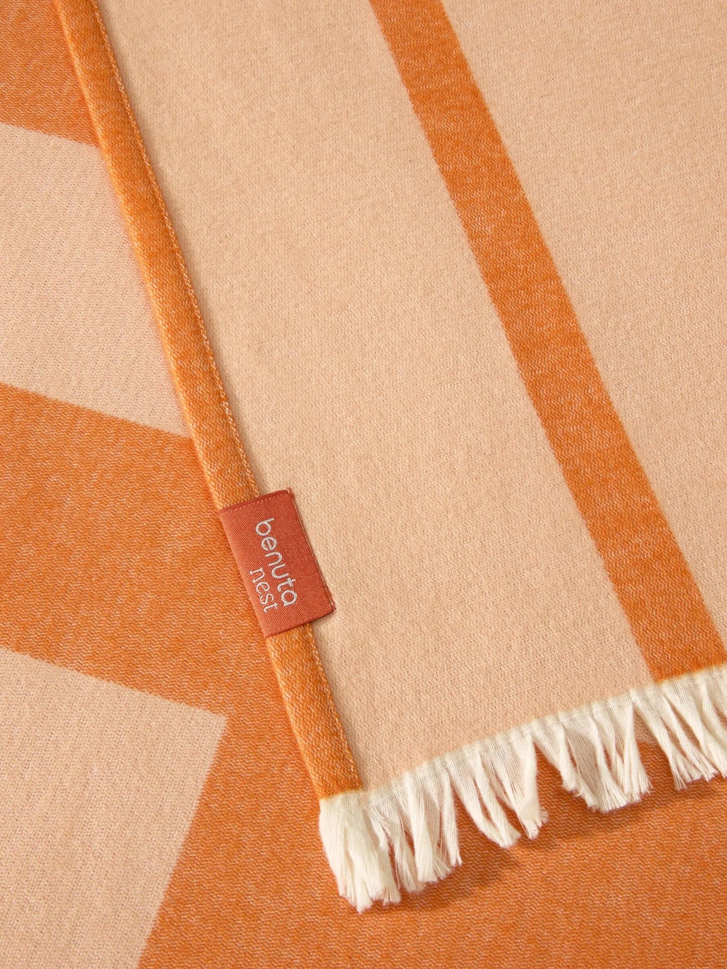 Cotton Pătură Reed Orange