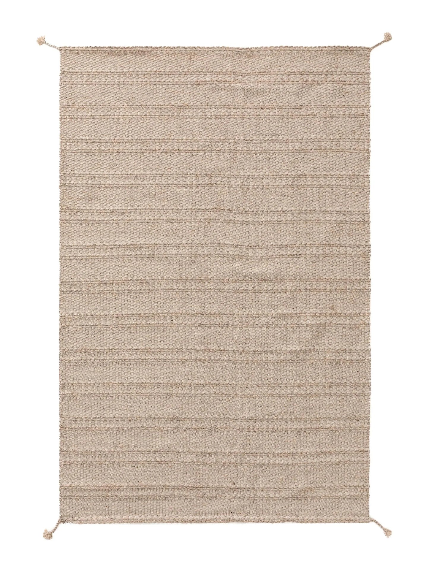 Covor din materiale reciclate Rene Beige 