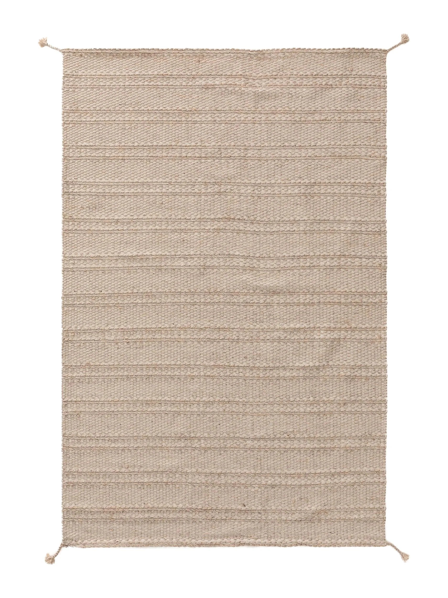 Covor din materiale reciclate Rene Beige 