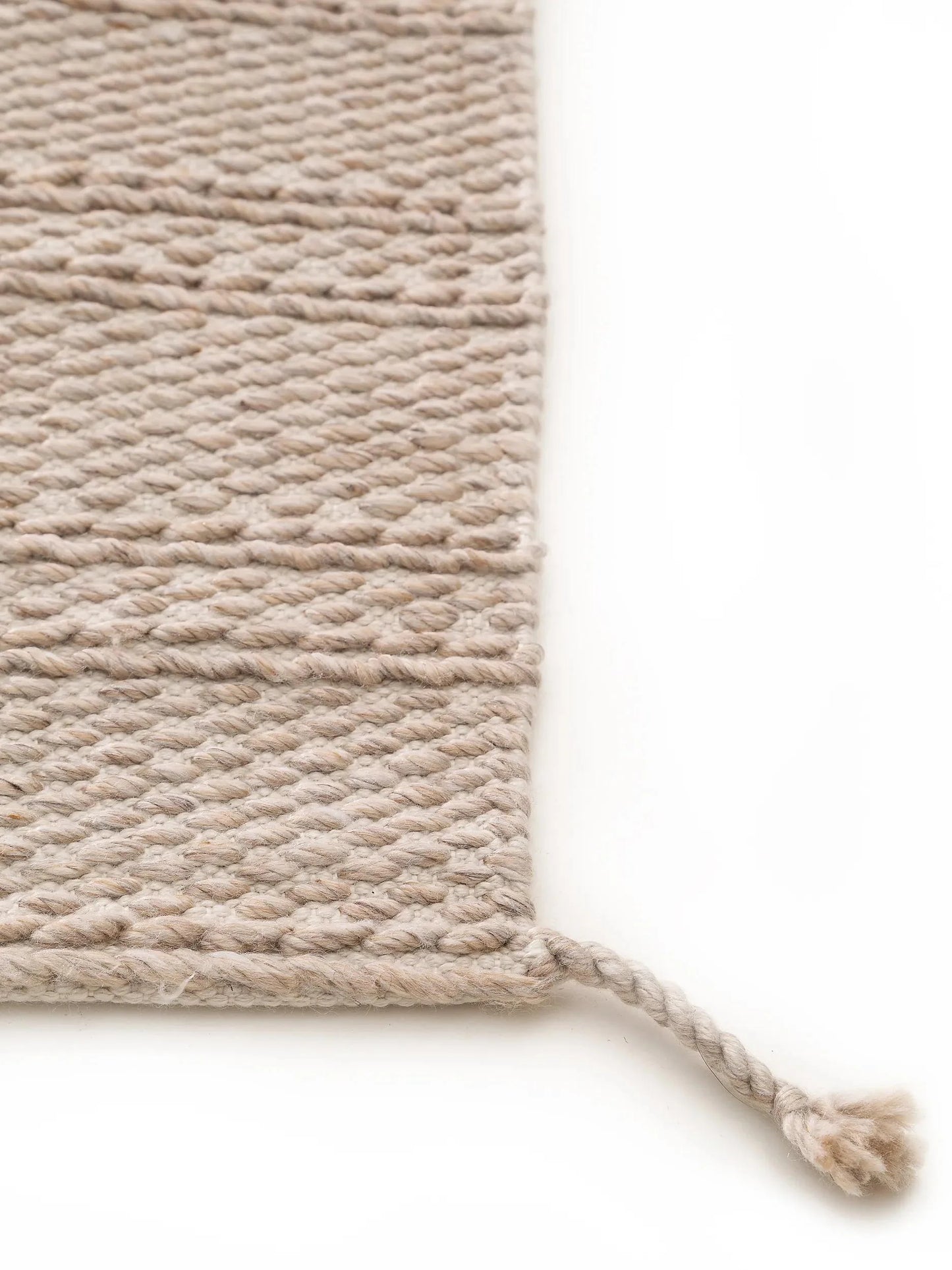 Covor din materiale reciclate Rene Beige 