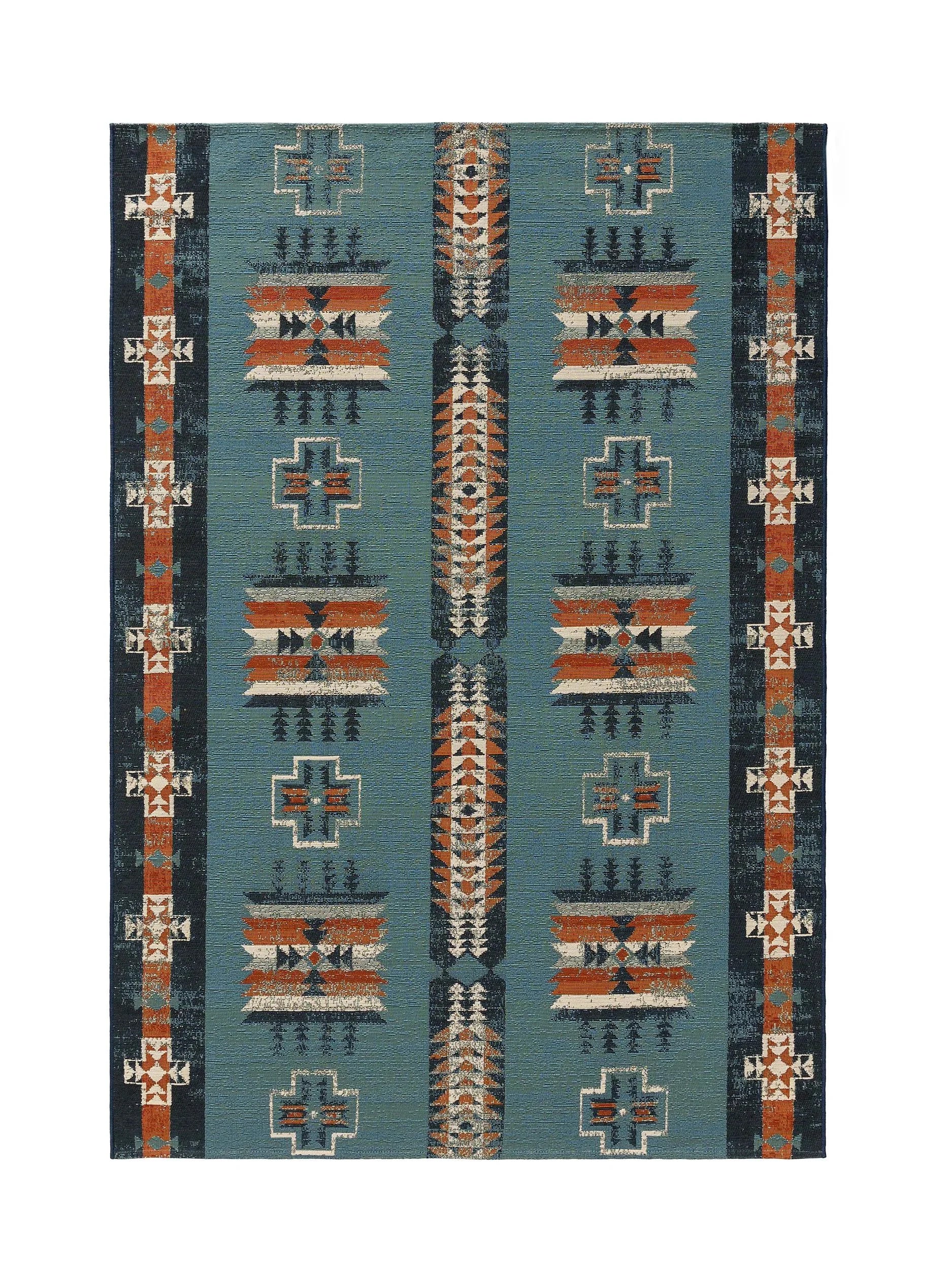 Covor interior/exterior Ria Multicolour/Blue