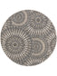 Covor rotund interior/exterior River Blue 