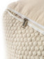 Handmade Wool Pouf/taburet Rocco White 