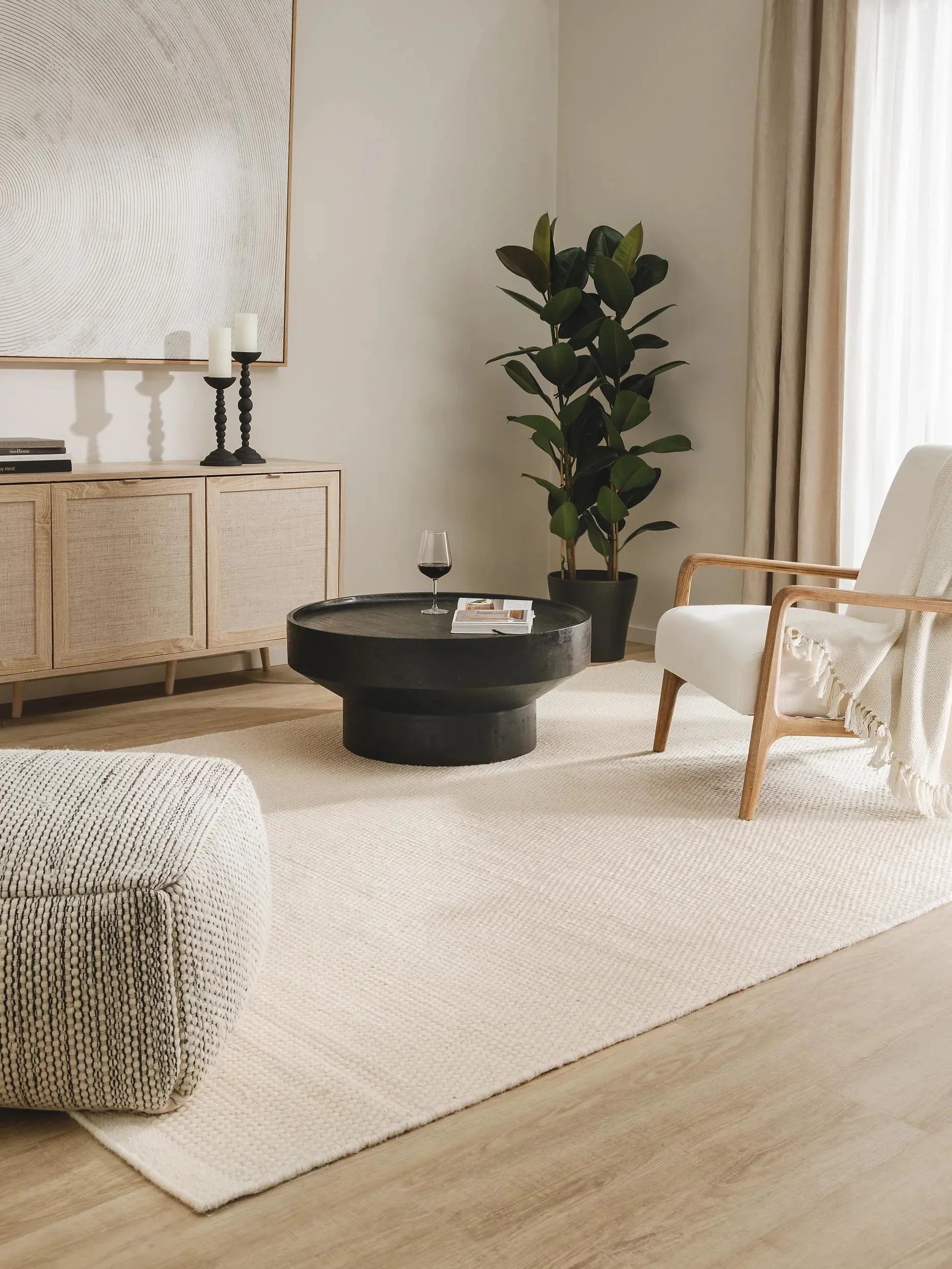 Covor de lână Rocco White 