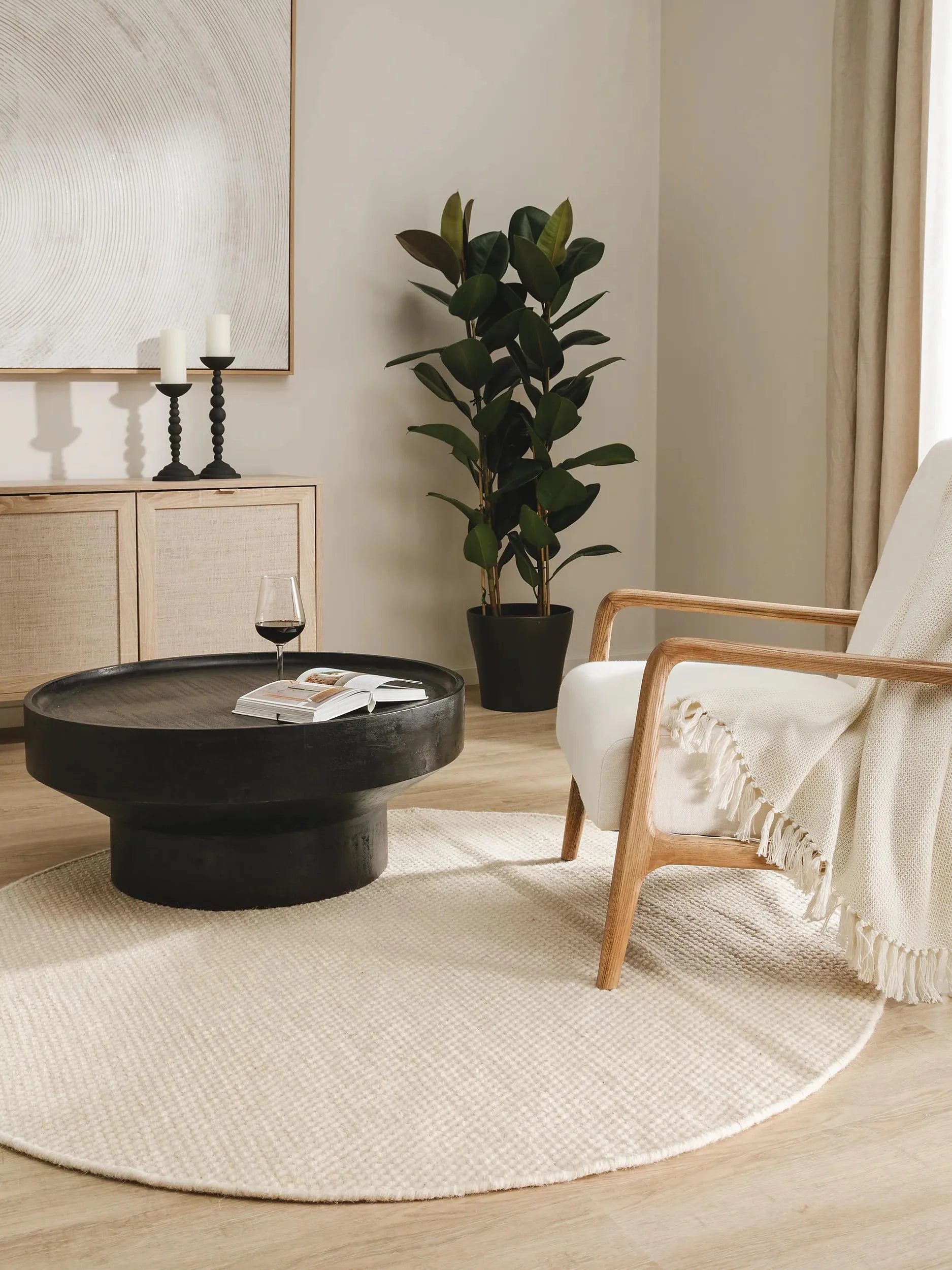 Covor de lână Rocco White 