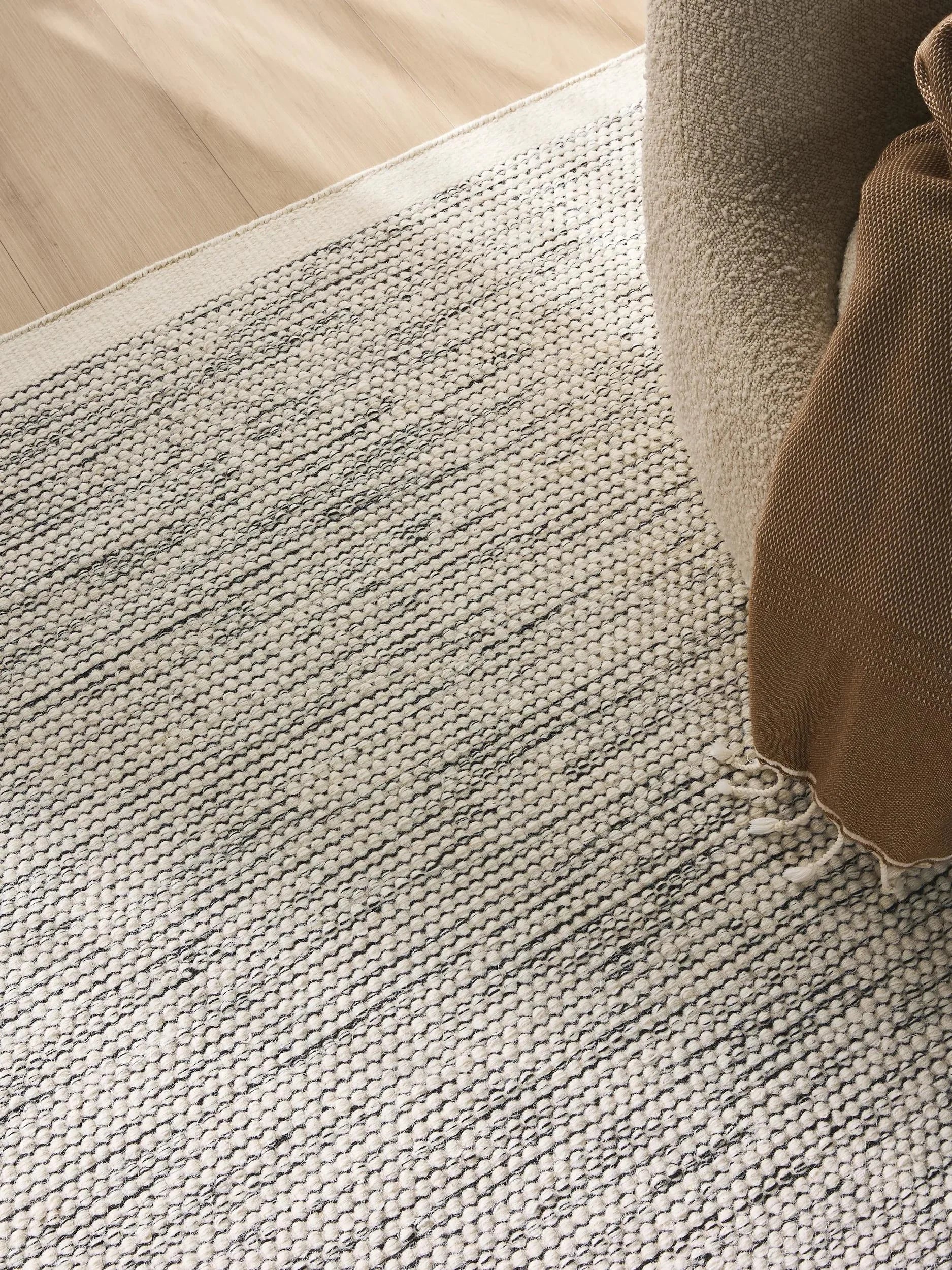 Covor de lână Rocco Beige/Black