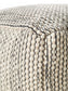 Handmade Wool Pouf/taburet Rocco Beige/Black 
