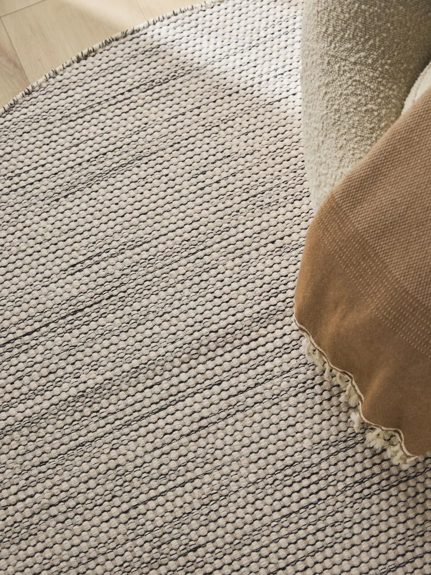 Covor de lână Rocco Beige/Black