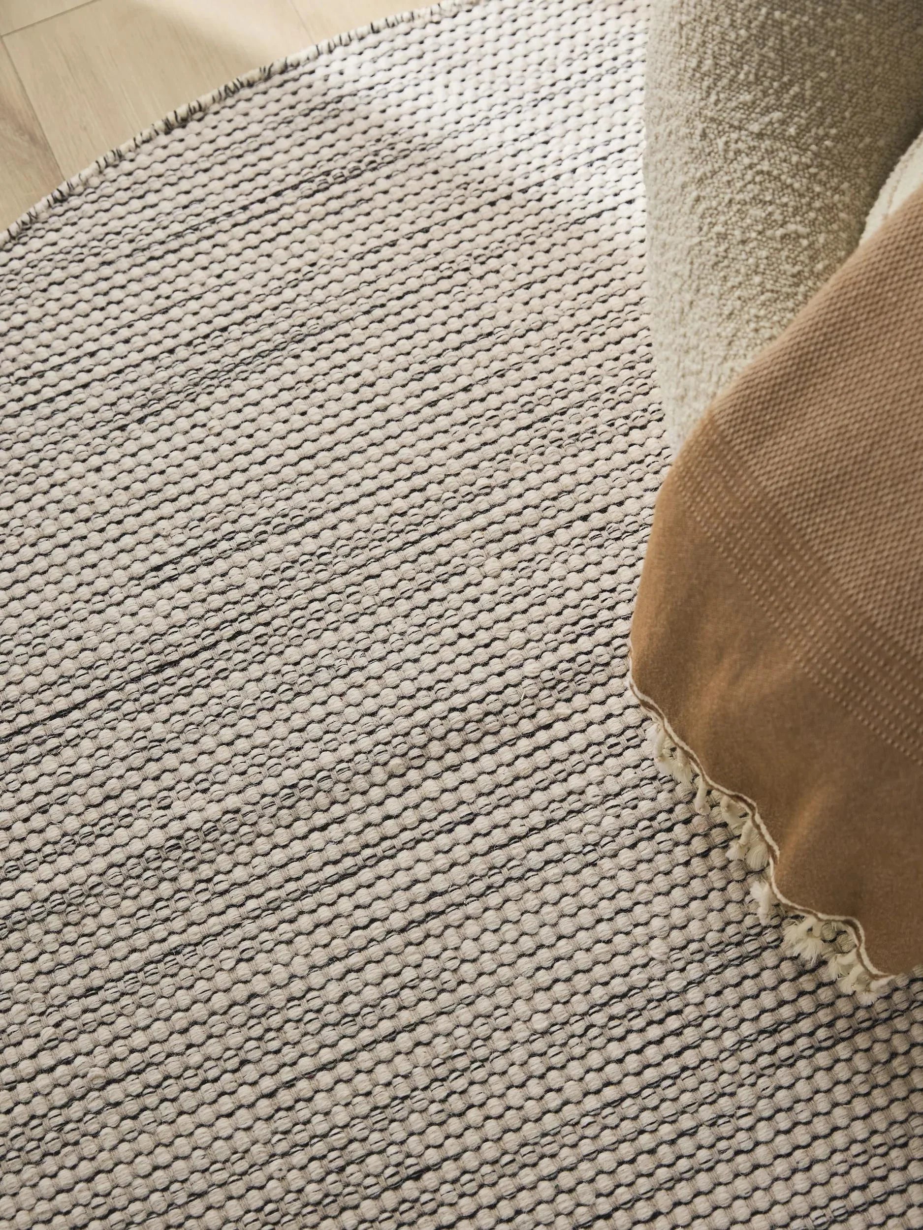 Covor de lână Rocco Beige/Black
