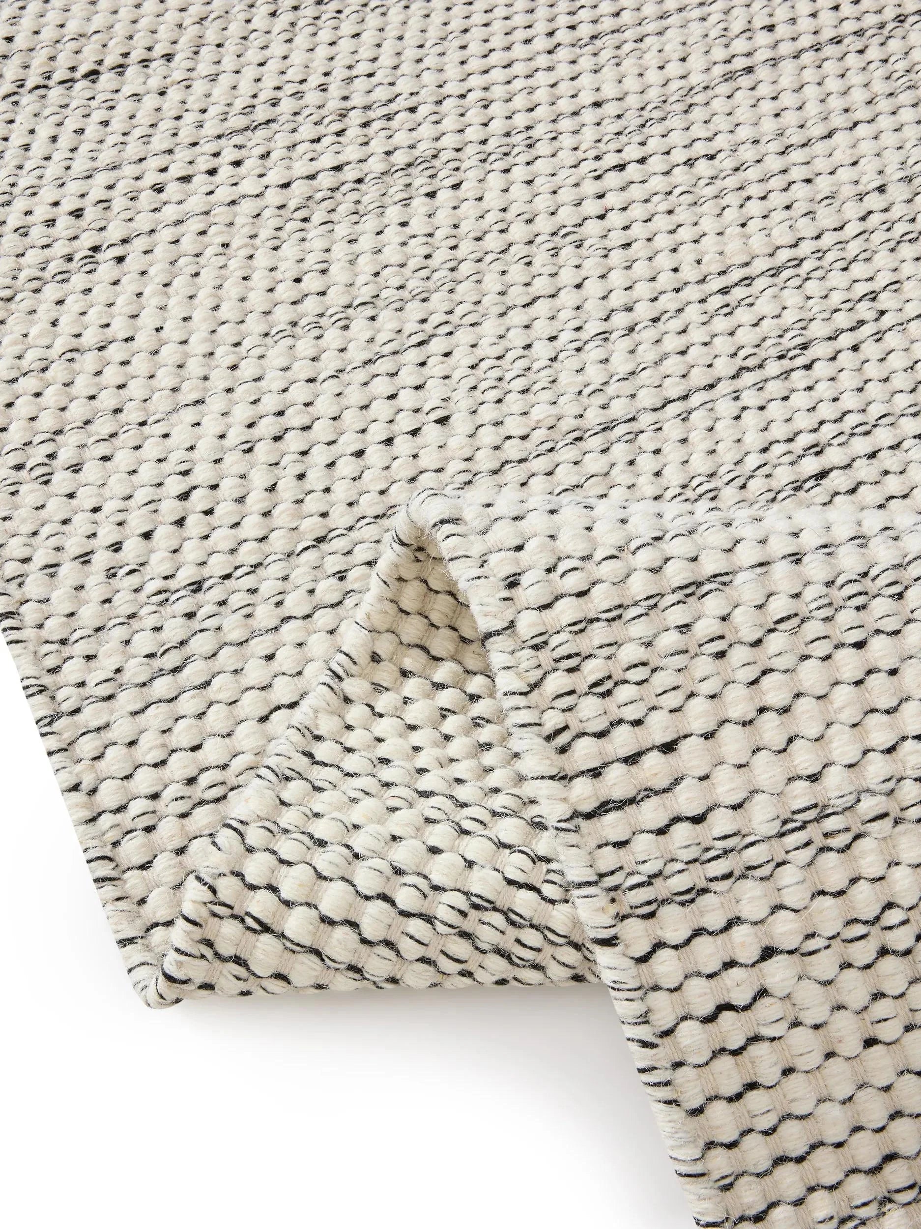 Traversă din lână Rocco Beige/Black