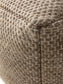 Handmade Wool Pouf/taburet Rocco Taupe
