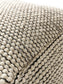 Handmade Wool Pouf/taburet Rocco Beige/Black
