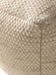 Handmade Wool Pouf/taburet Rocco Cream