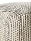 Handmade Wool Pouf/taburet Rocco Beige/Black
