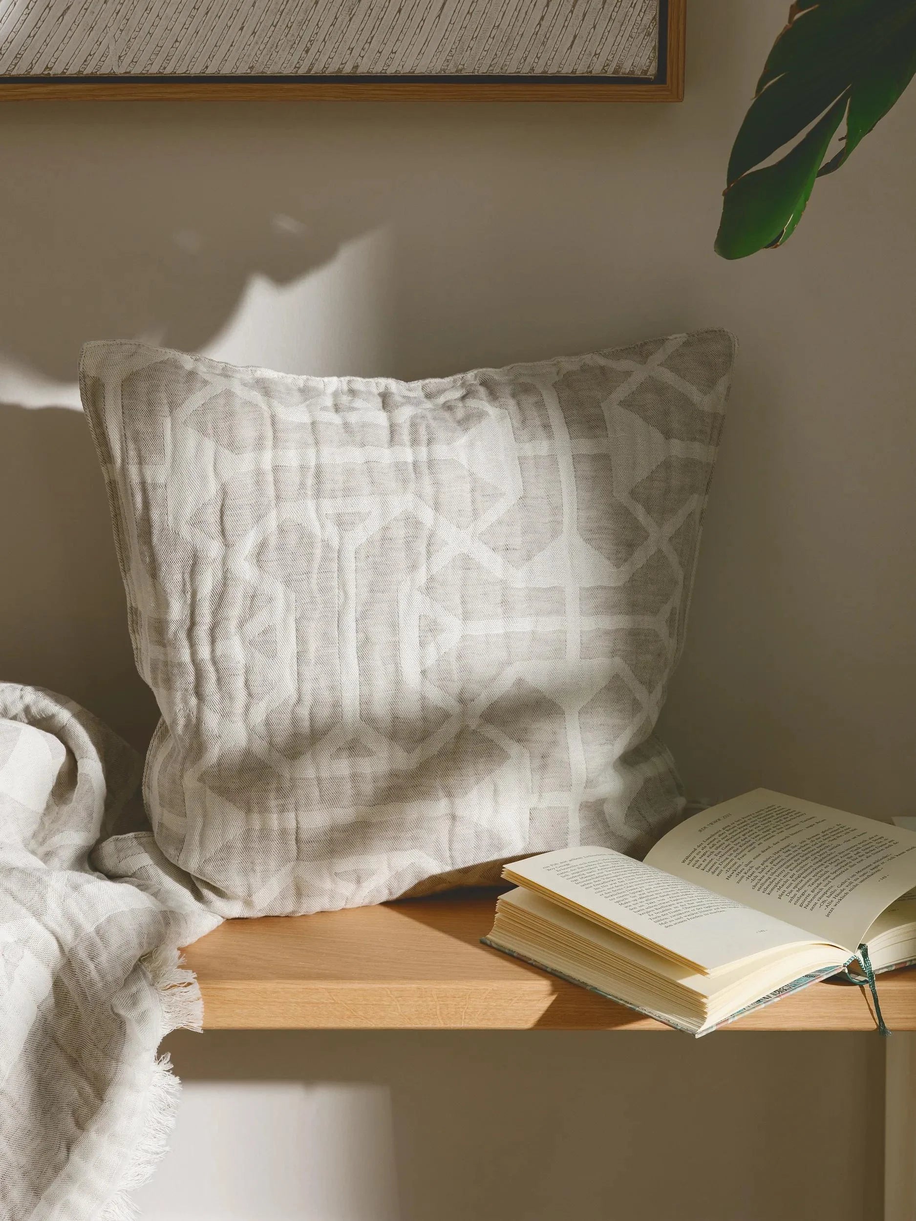 Linen Mix Față de pernă Sabine Cream 