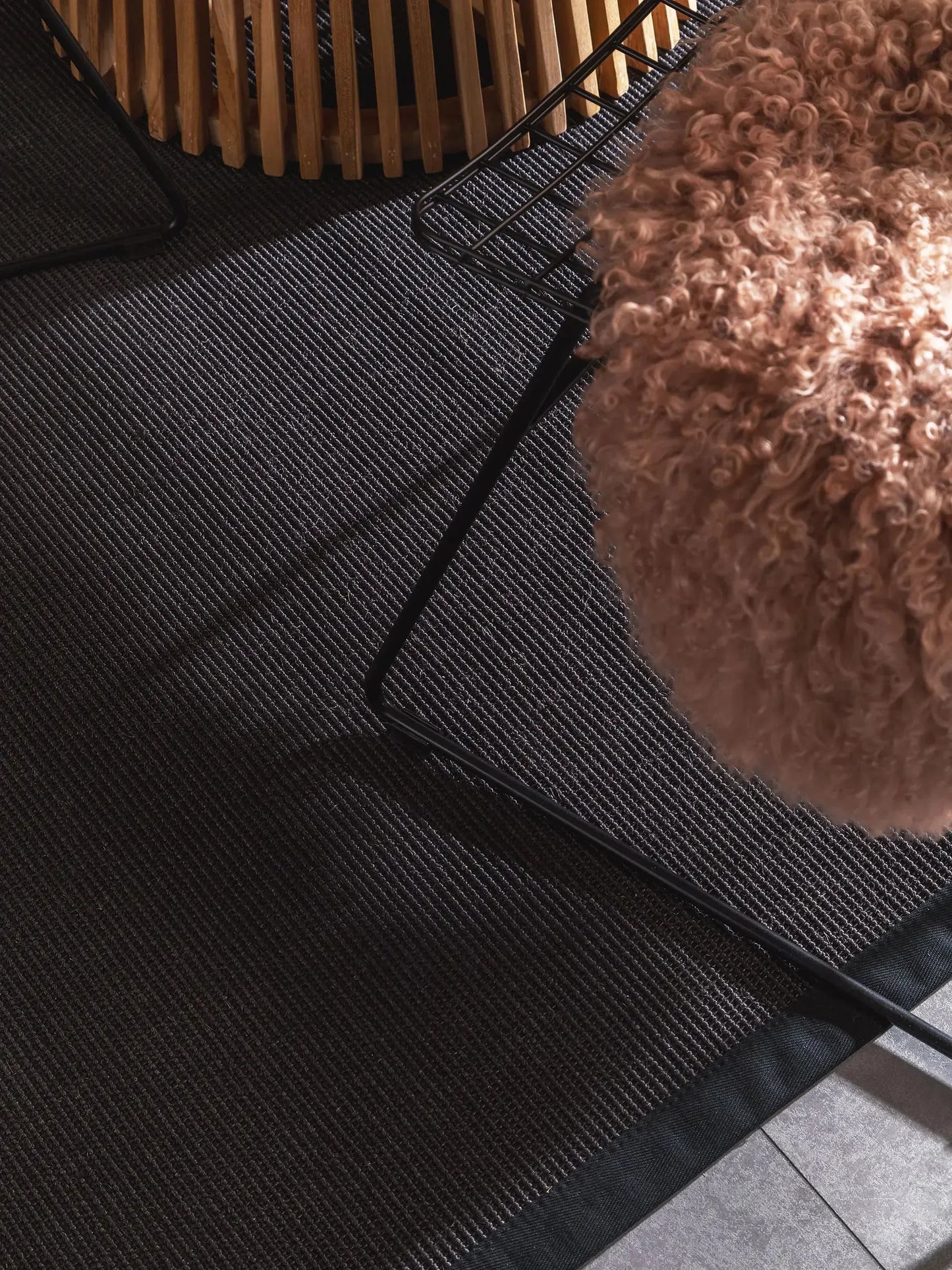 Covor din sisal Sana Black