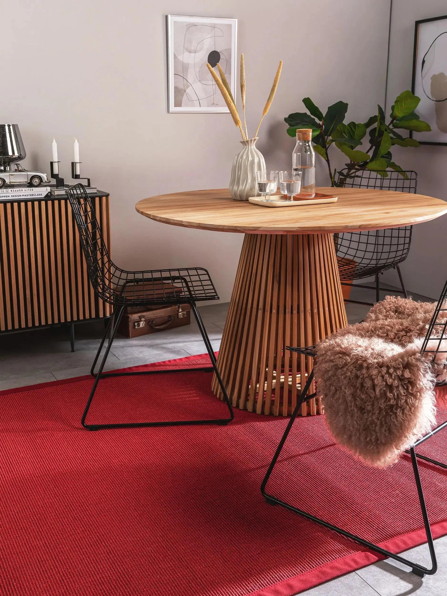 Covor din sisal Sana Red