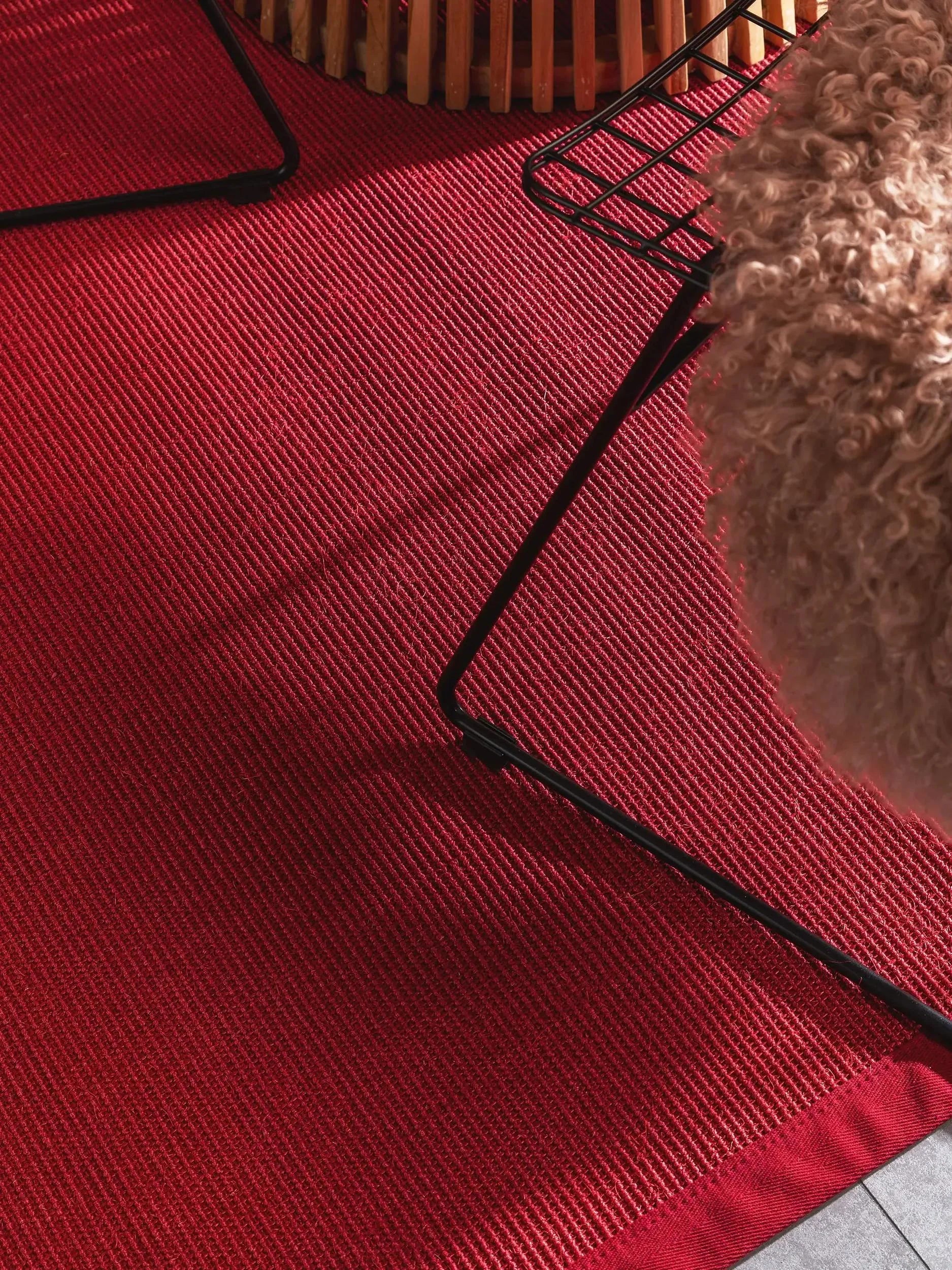 Covor din sisal Sana Red