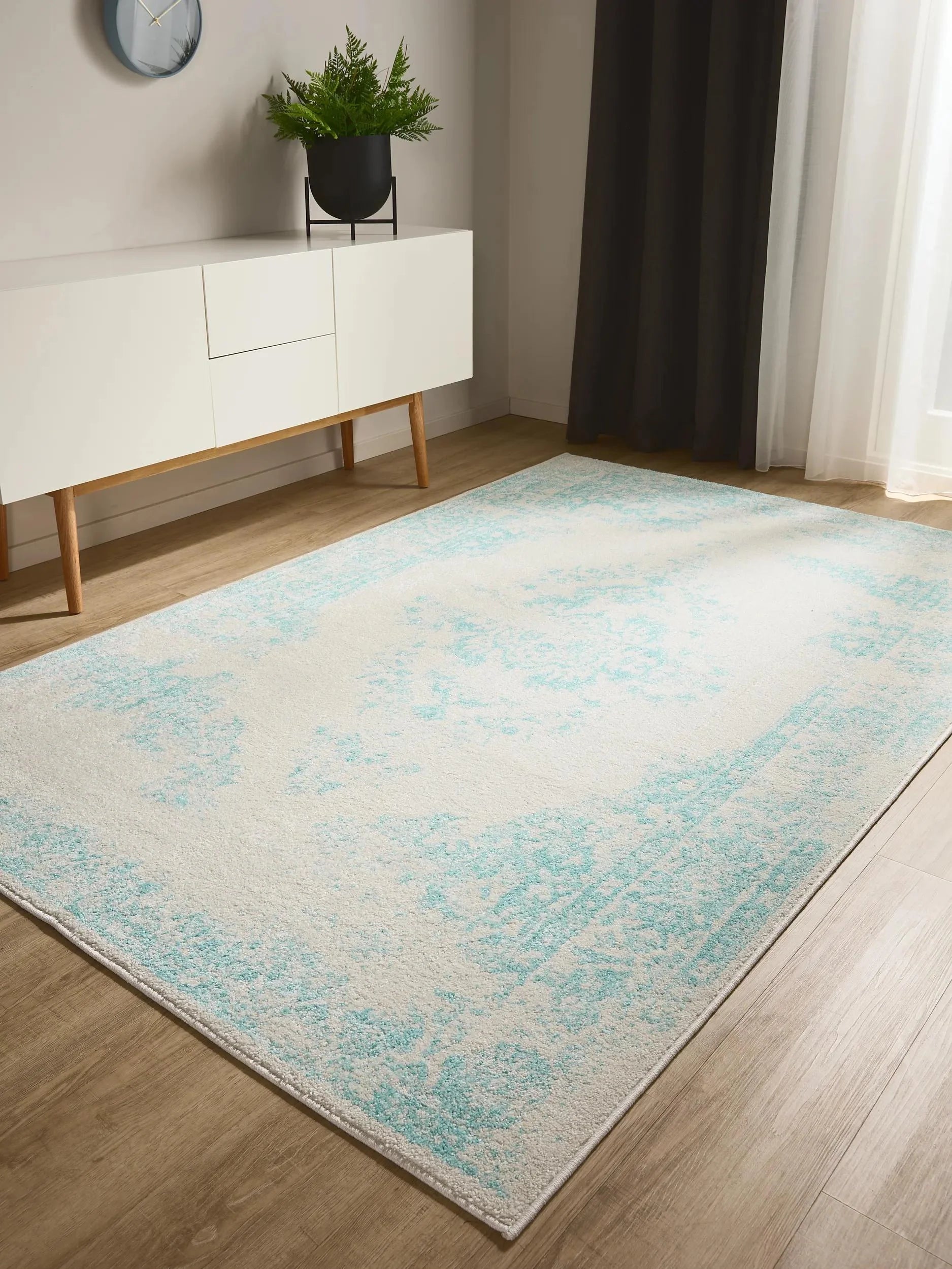 Covor Sia Cream/Turquoise 
