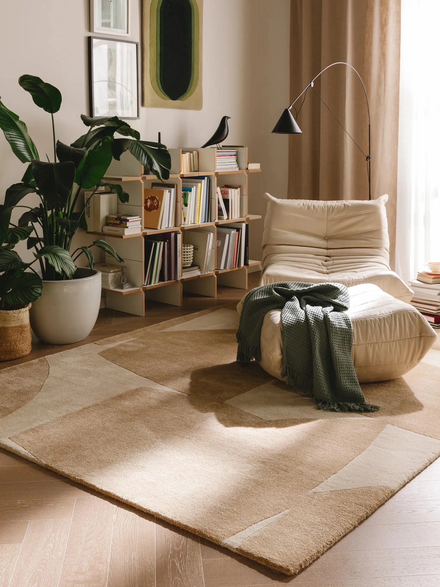 Covor Made From Recycled Material Smilla Beige 