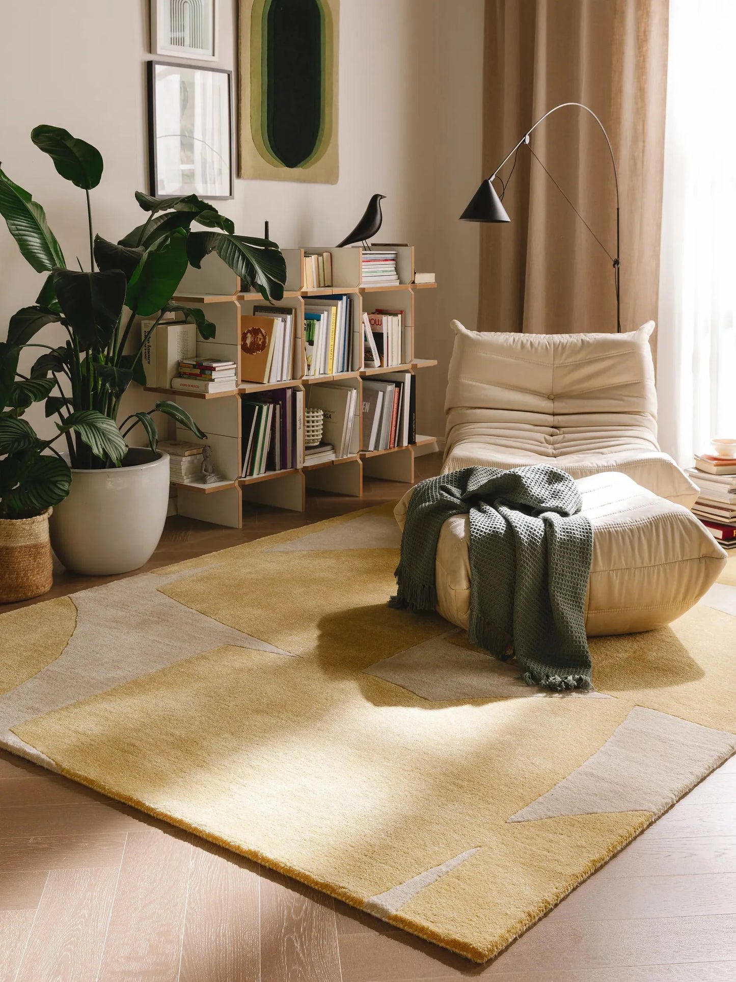 Covor Made From Recycled Material Smilla Yellow 