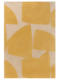 Covor Made From Recycled Material Smilla Yellow