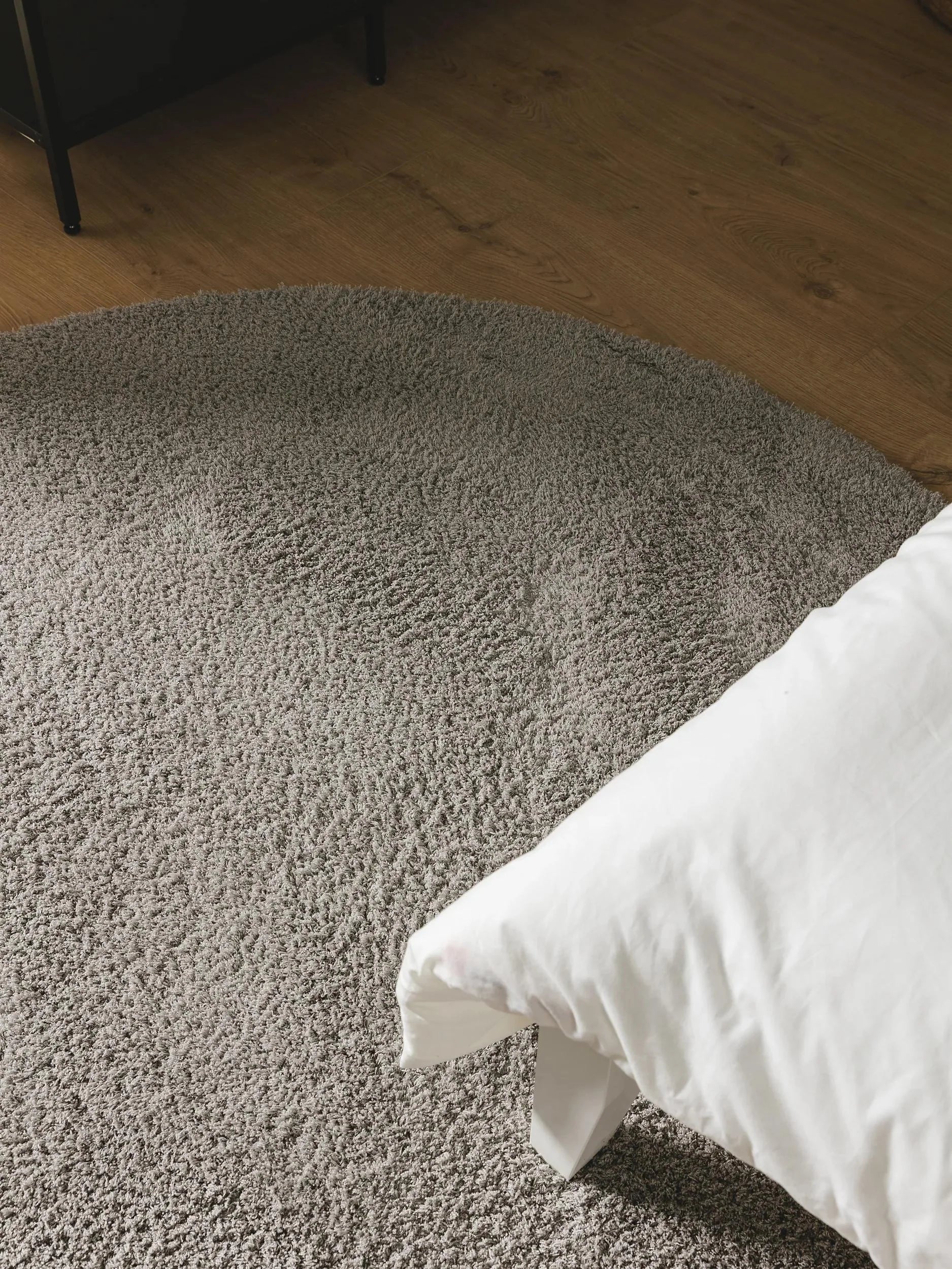 Shaggy Covor rotund Soda Grey