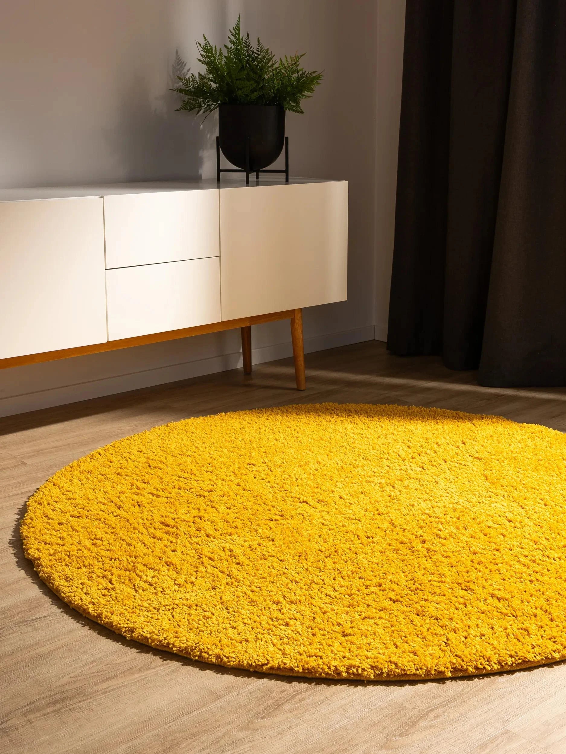 Covor Shaggy lavabil Soho Yellow 