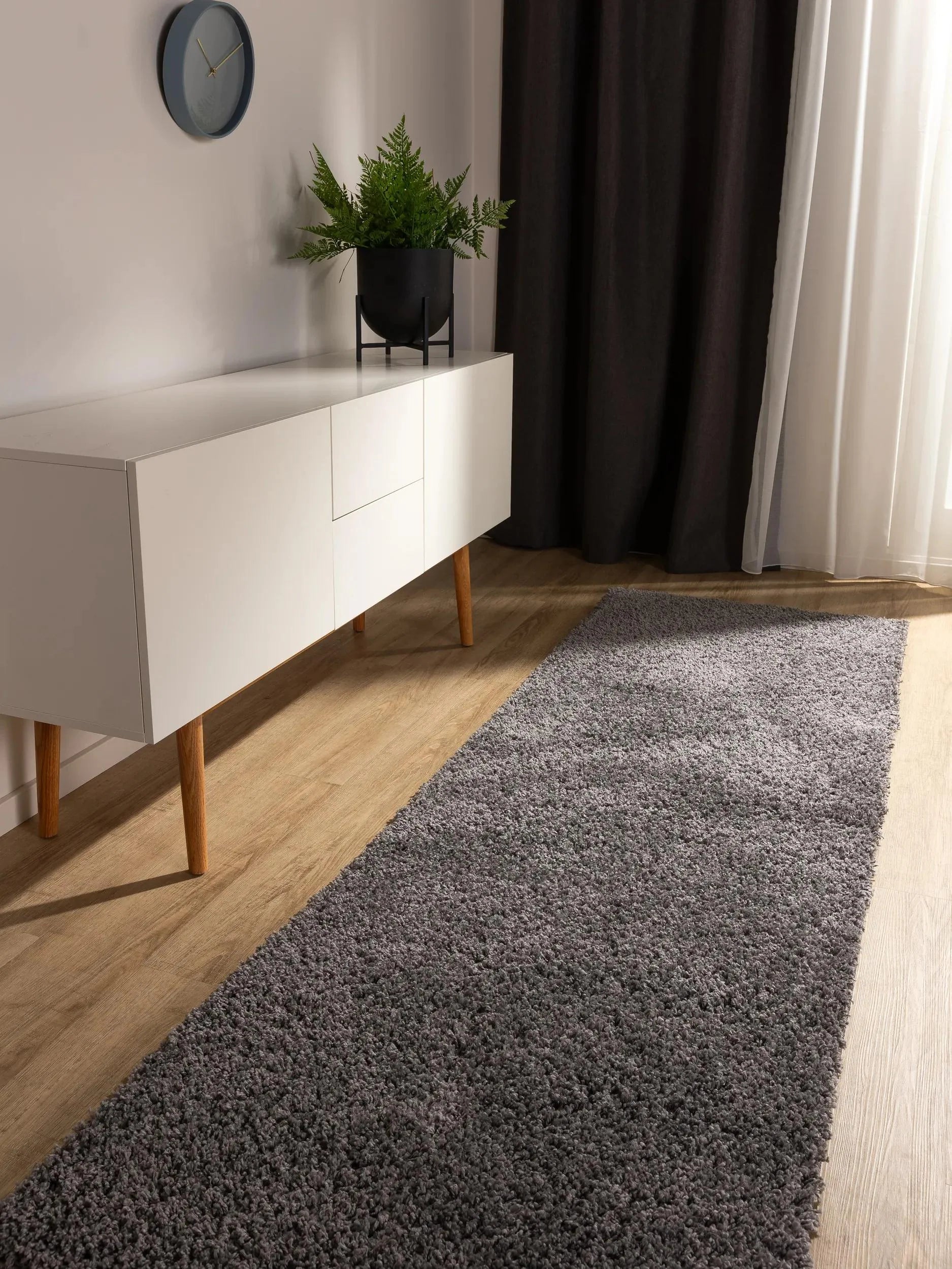 Covor Shaggy lavabil Soho Grey 