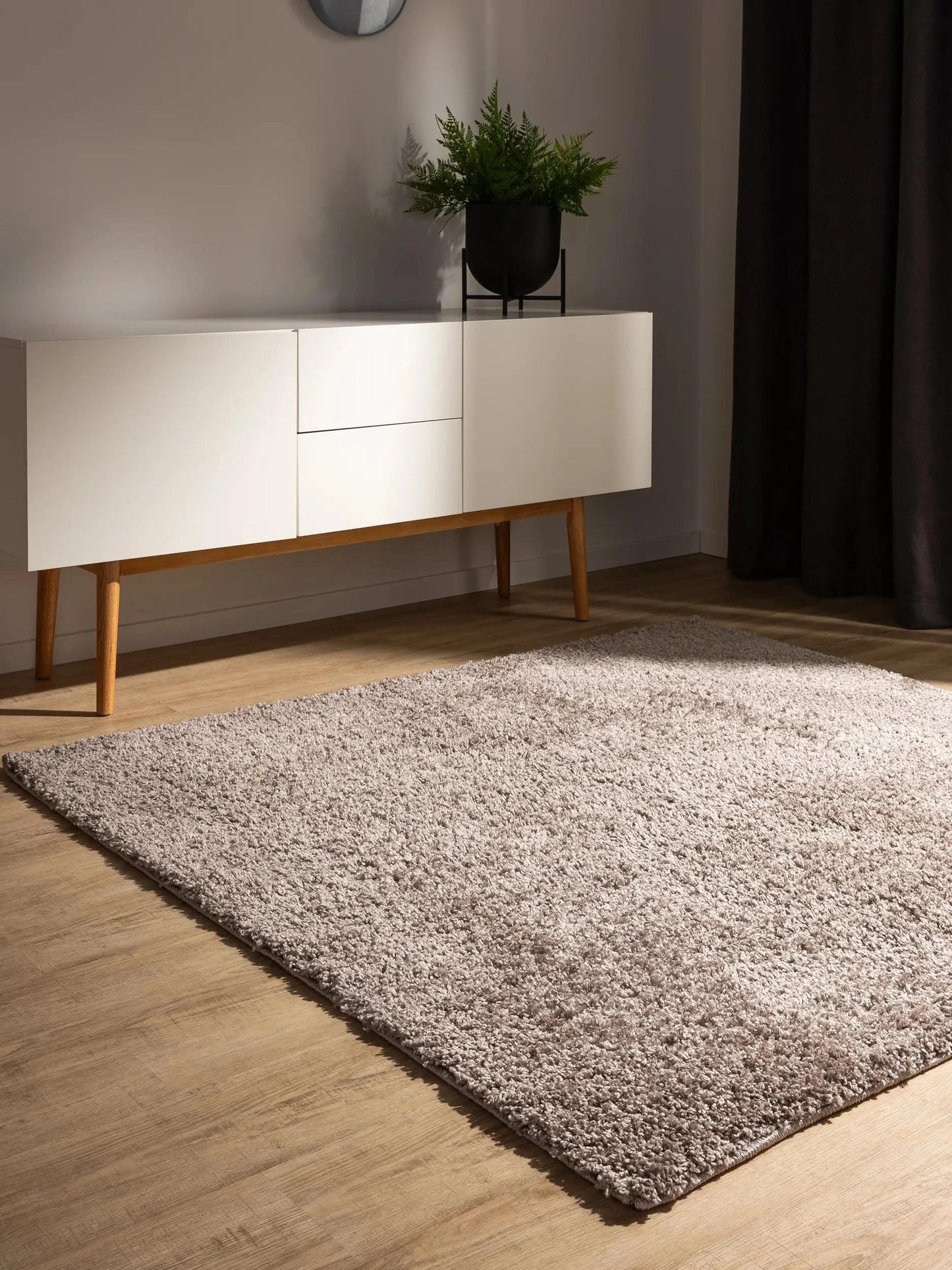 Covor Shaggy lavabil Soho Taupe 