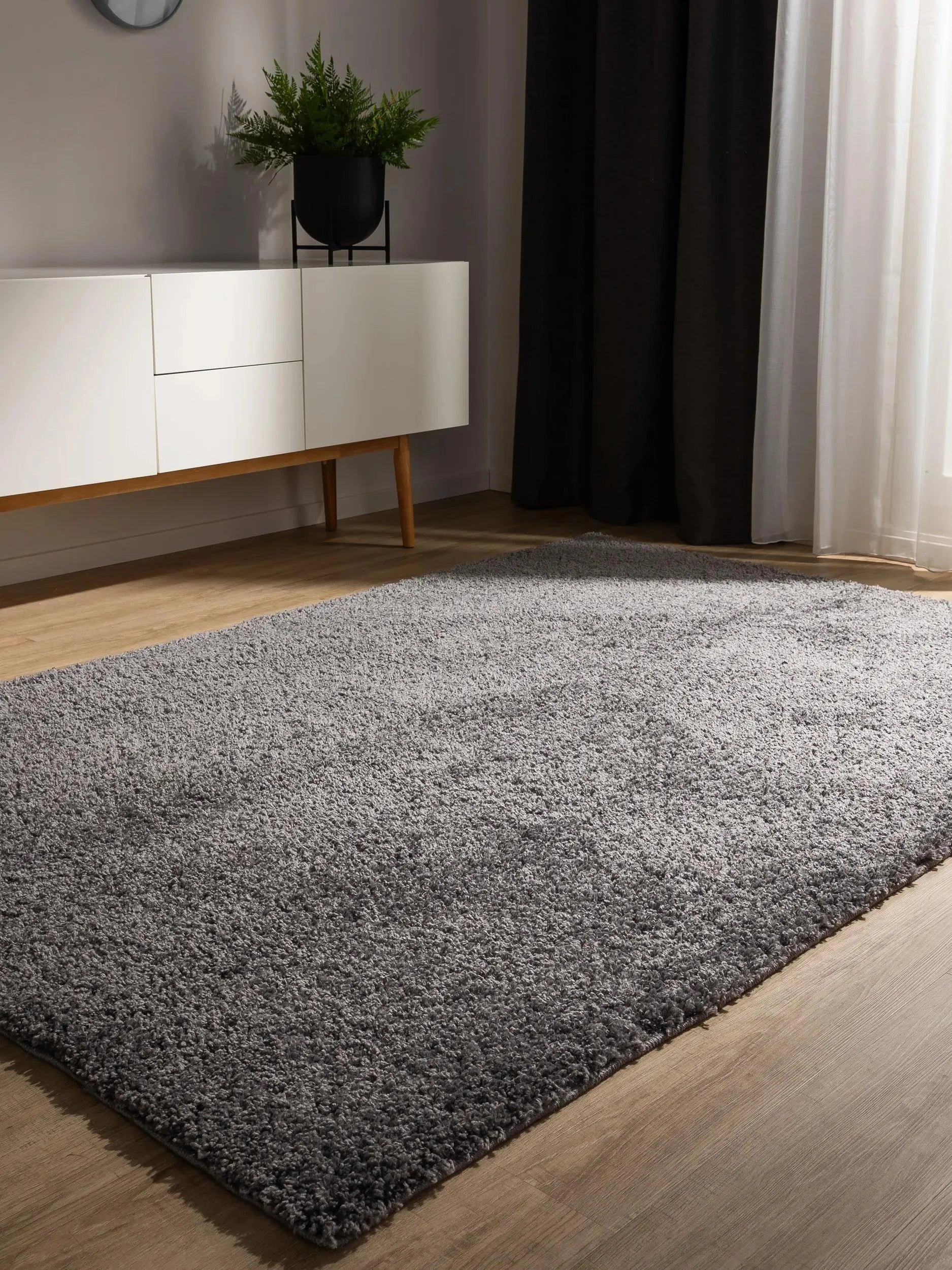 Covor Shaggy lavabil Soho Grey 