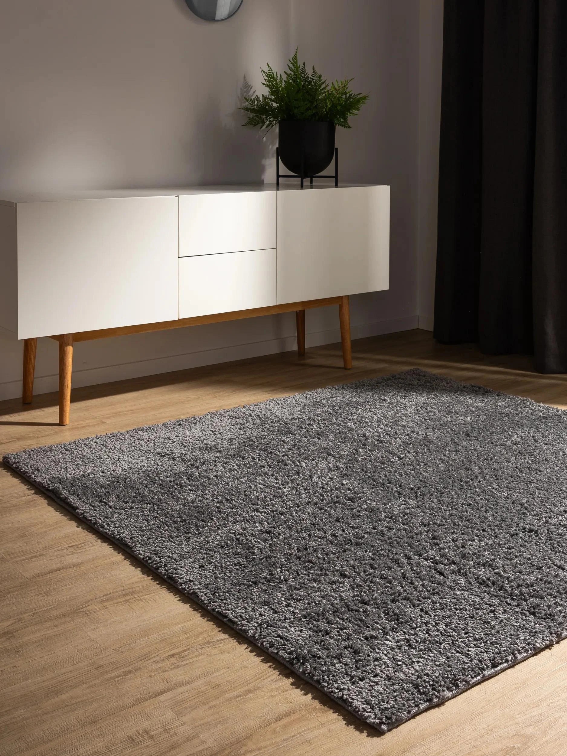 Covor Shaggy lavabil Soho Grey 