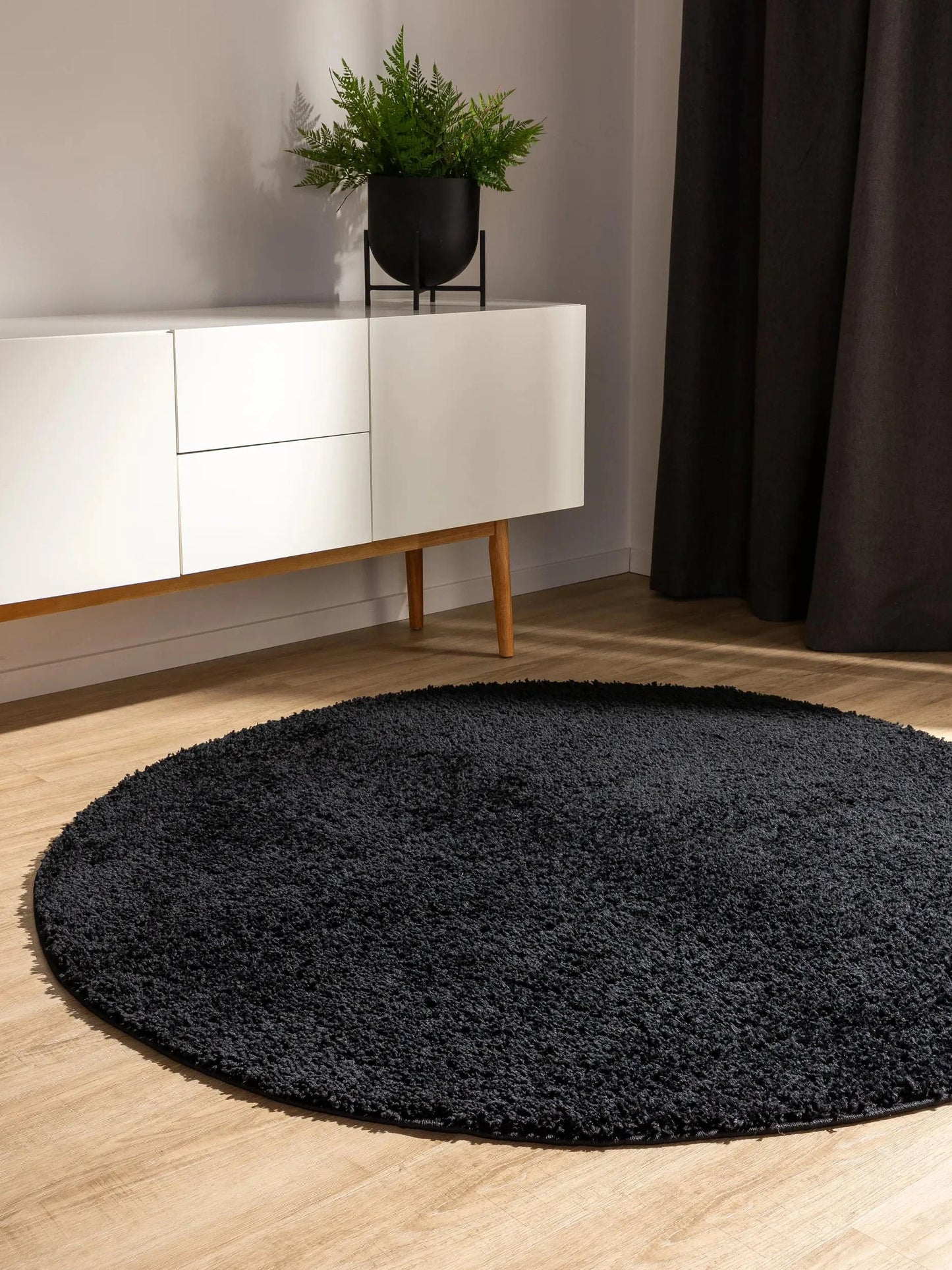 Covor Shaggy lavabil Soho Black 
