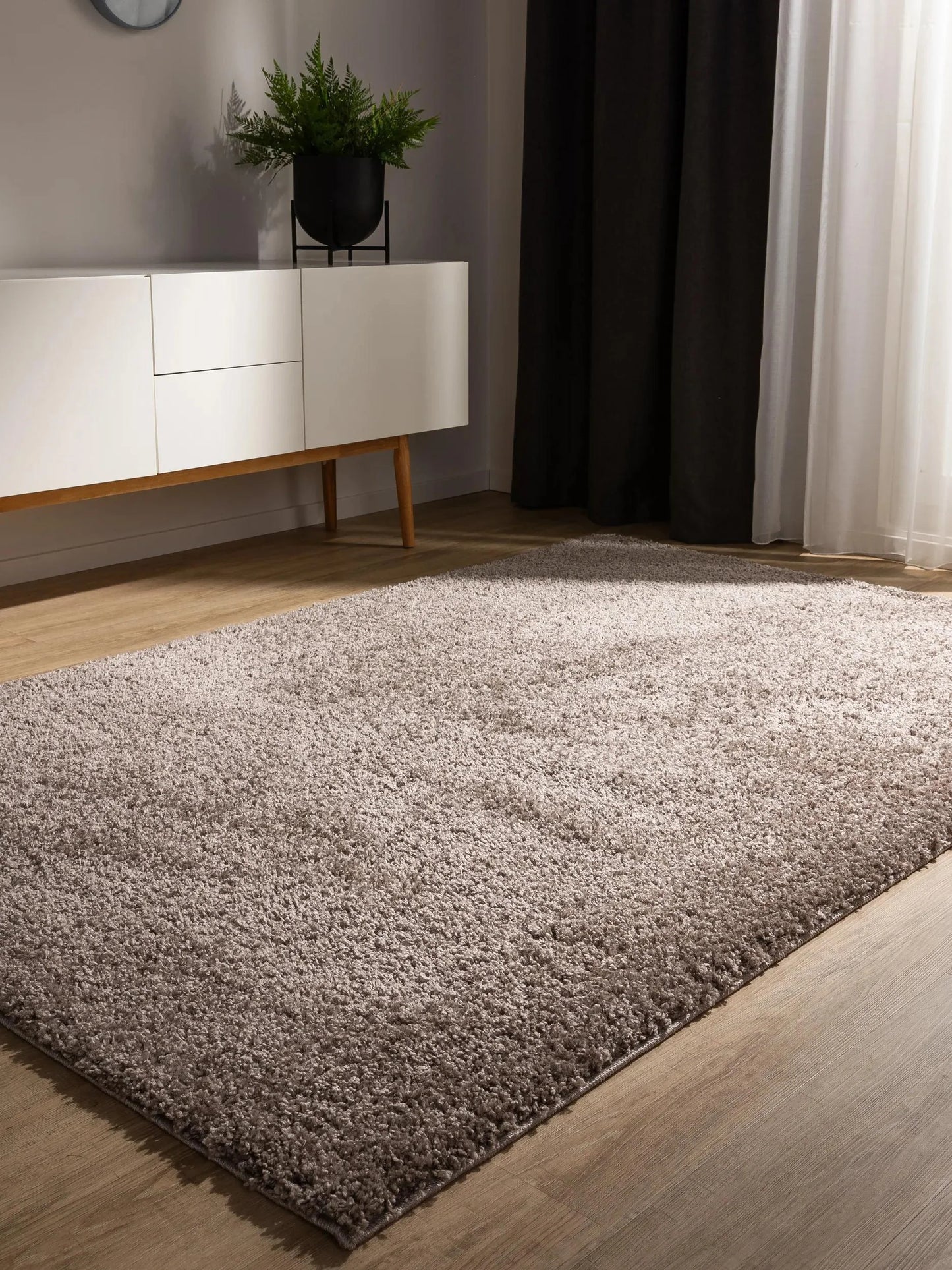 Covor Shaggy lavabil Soho Taupe 