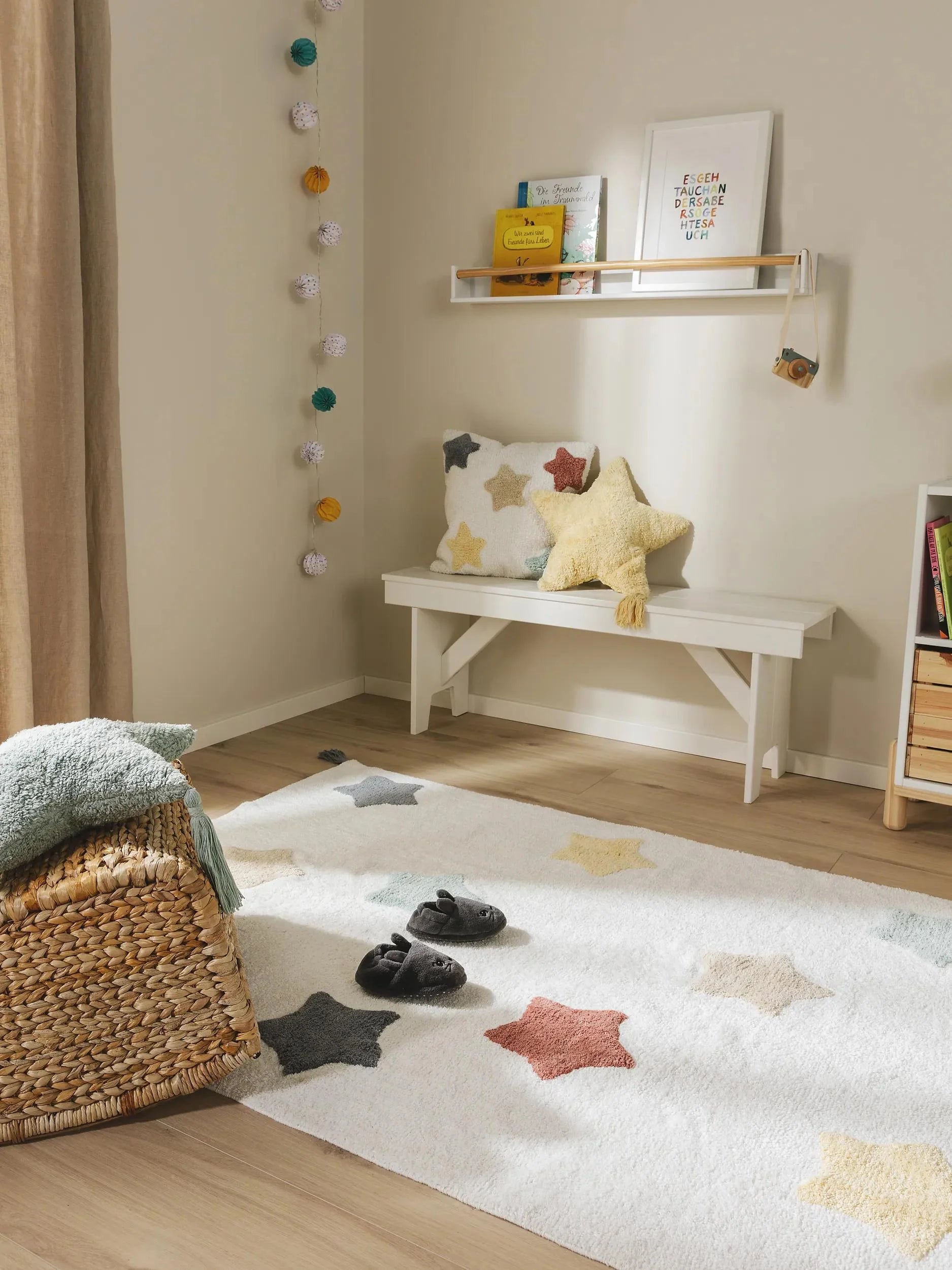 Washable Covor pentru copii Stars Multicolour