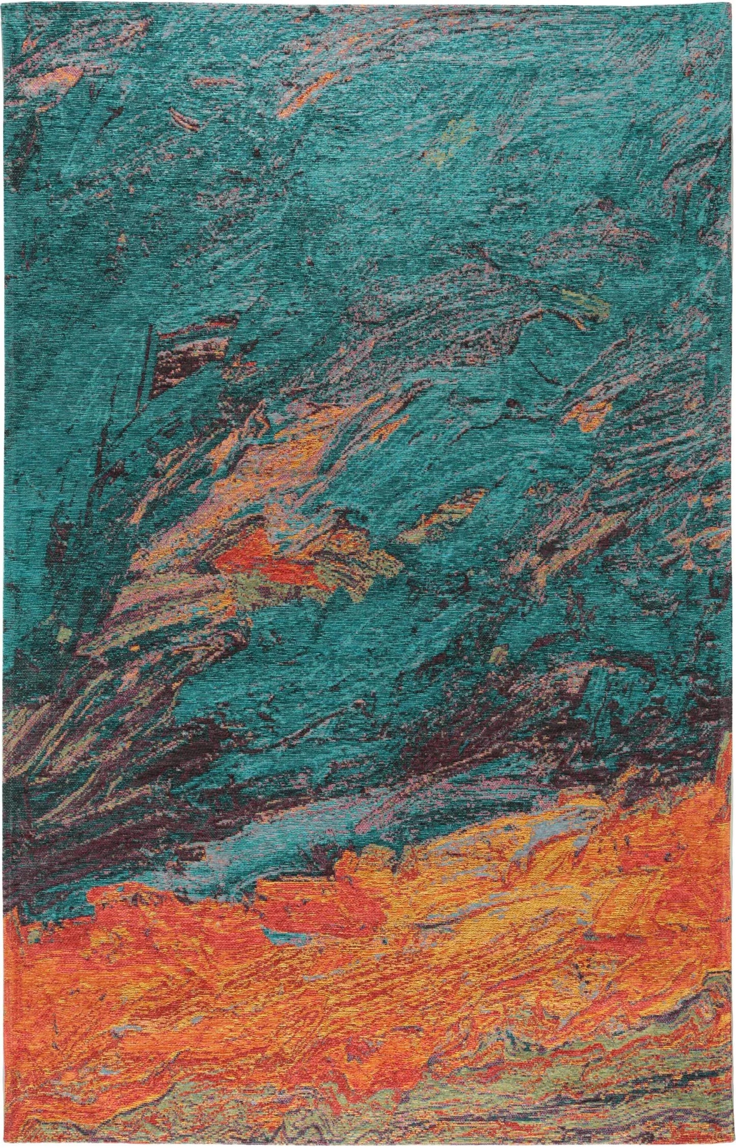 Covor țesătură plată Stay Turquoise 