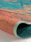 Covor țesătură plată Stay Turquoise