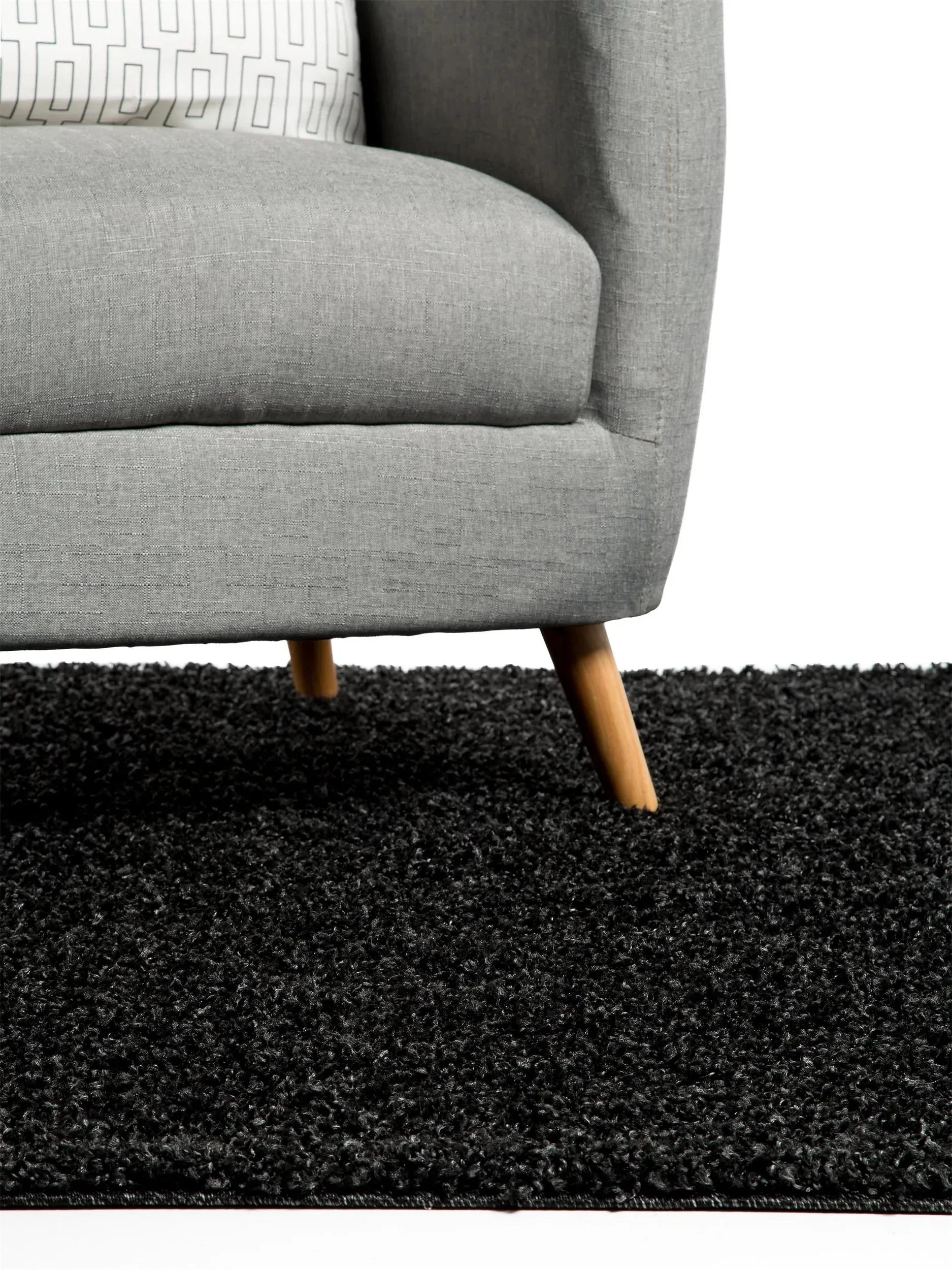 Covor Shaggy Swirls Charcoal 