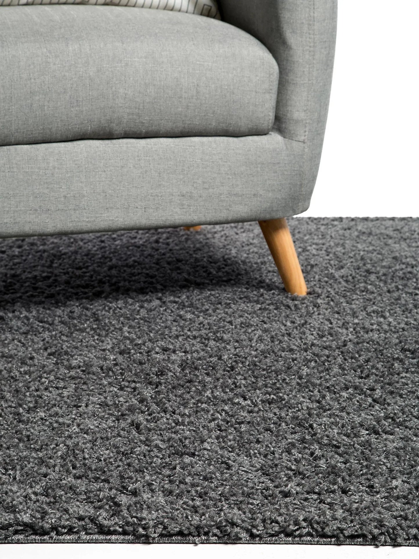 Covor Shaggy Swirls Dark Grey 